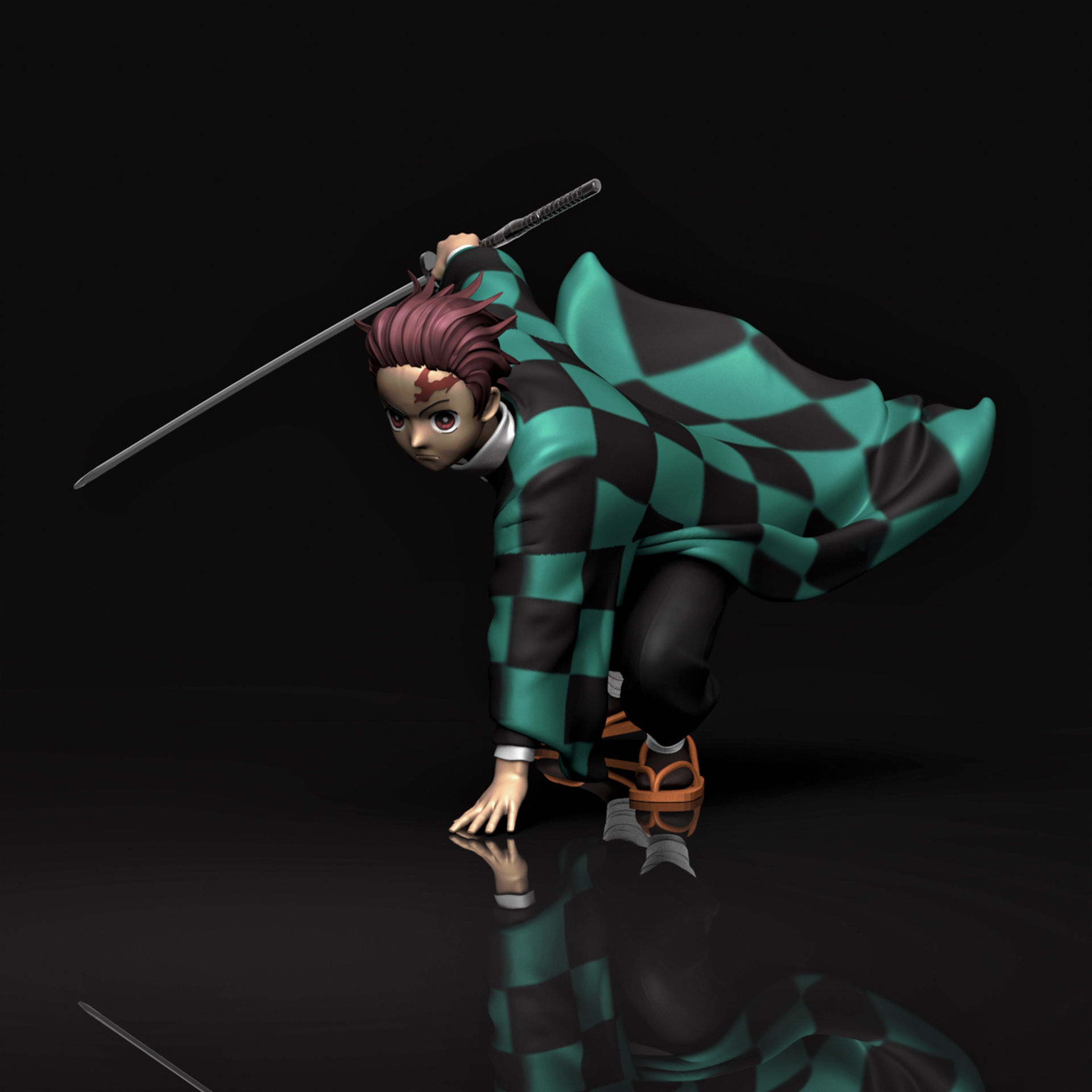 Kamado Tanjiro 3D Printable  3D print model_5