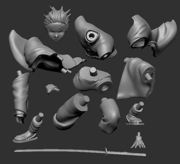 Kamado Tanjiro 3D Printable  3D print model_2