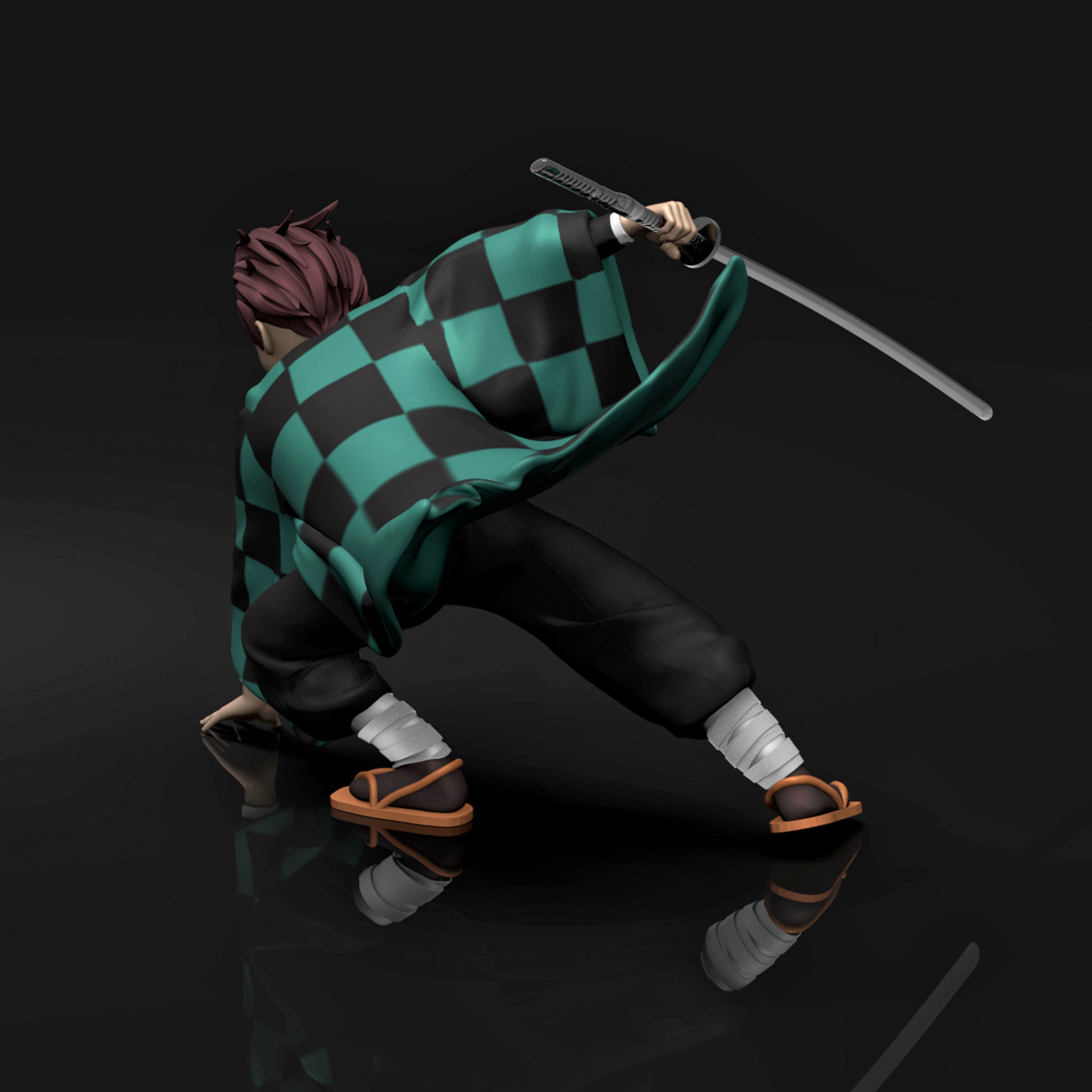 Kamado Tanjiro 3D Printable  3D print model_7