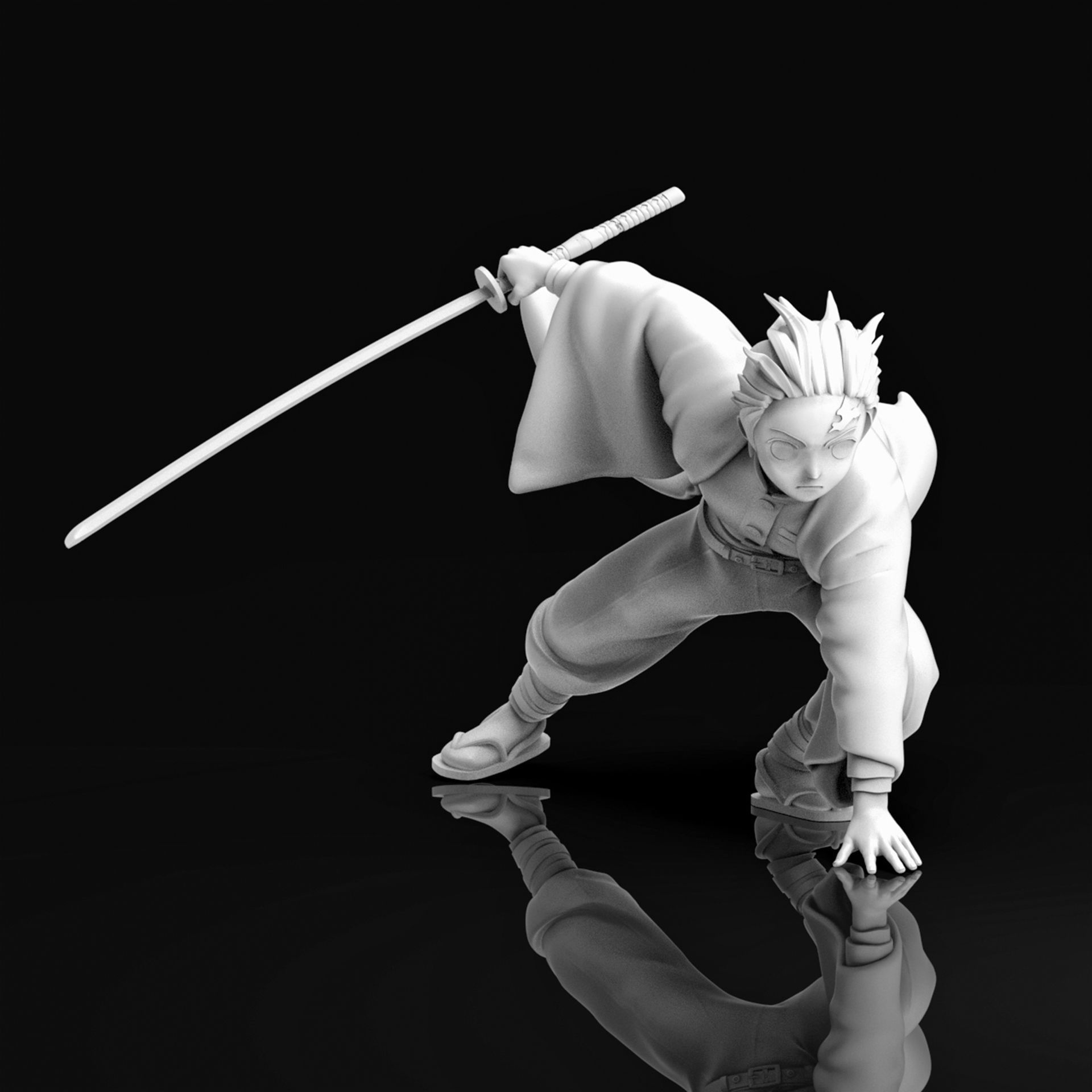 Kamado Tanjiro 3D Printable  3D print model_12