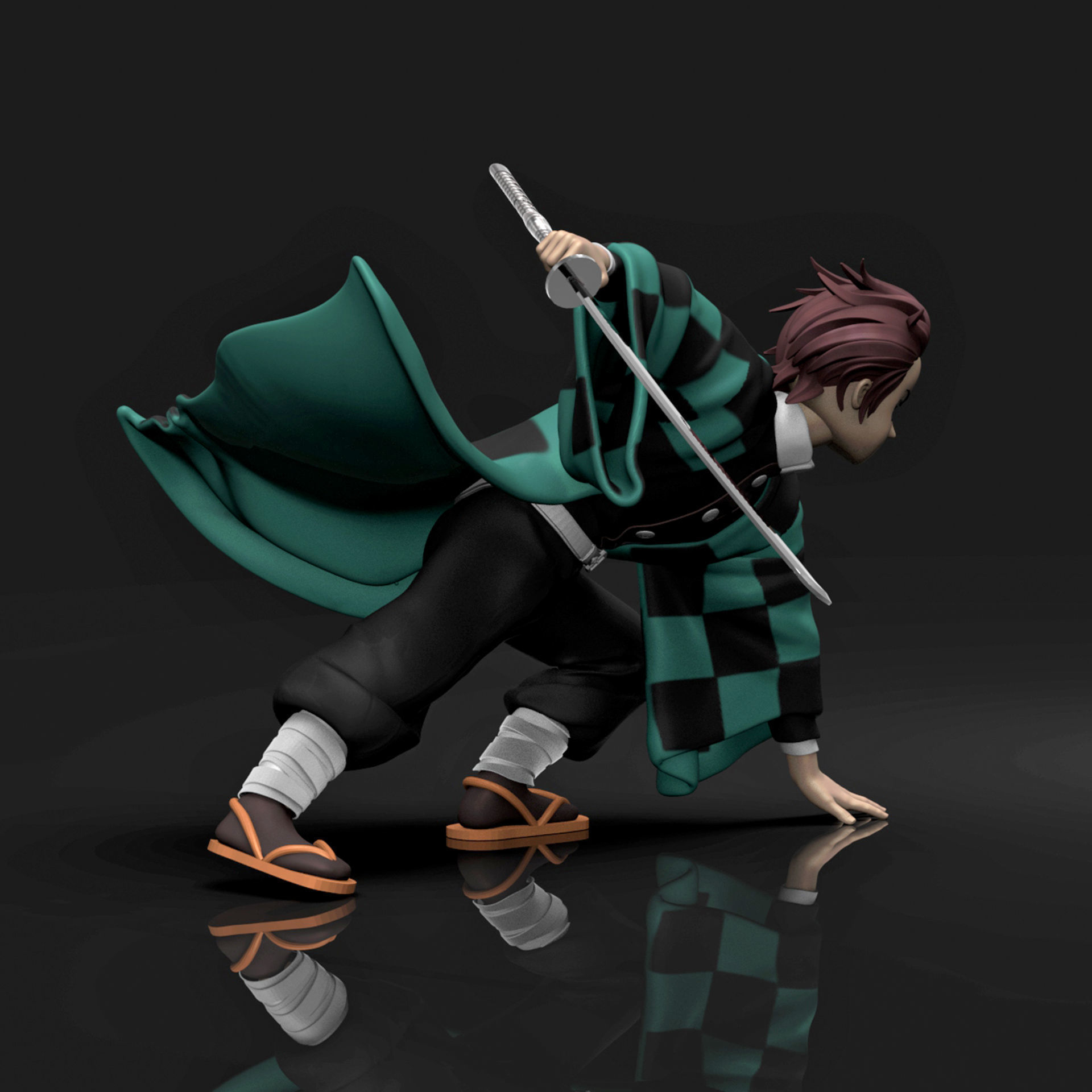 Kamado Tanjiro 3D Printable  3D print model_8