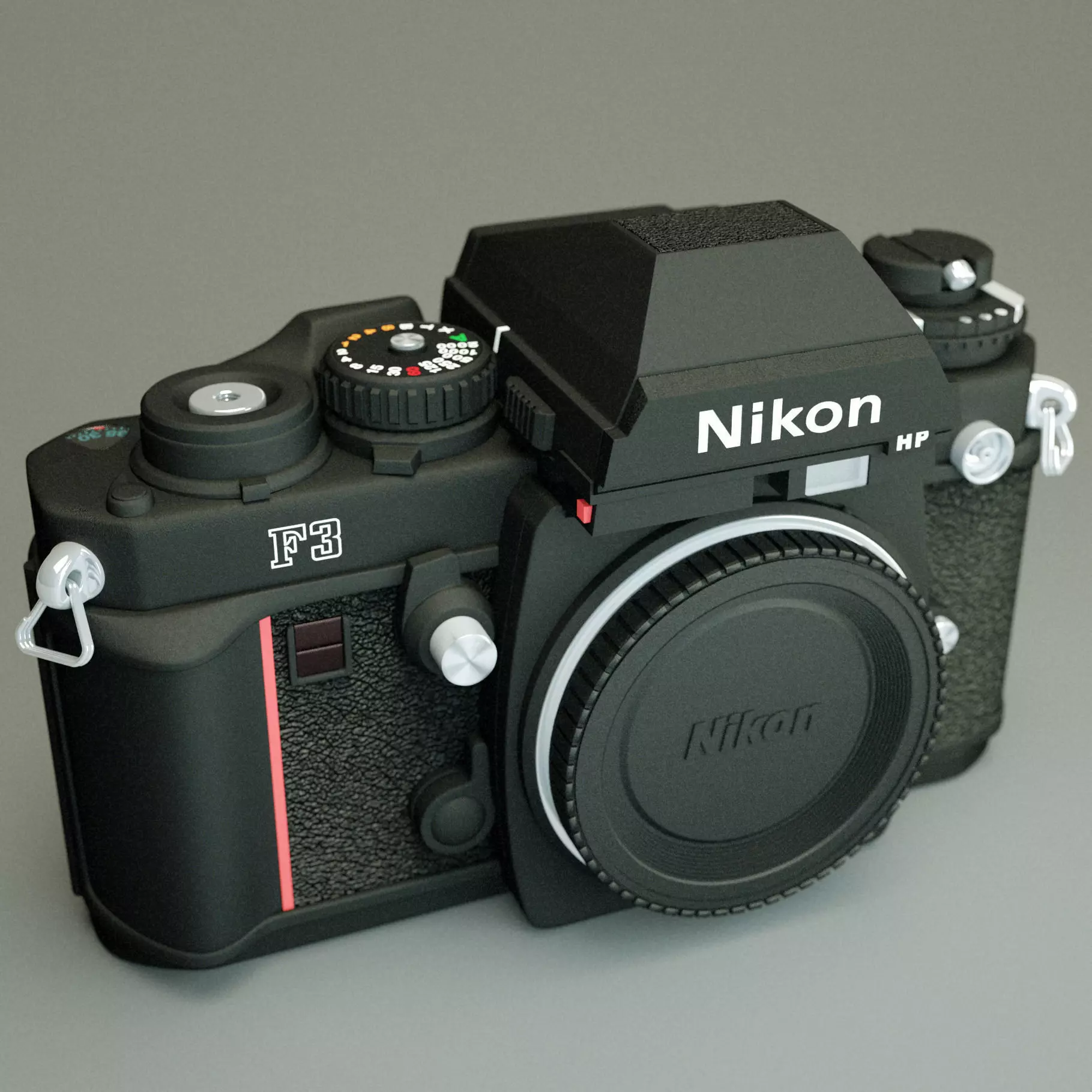 Nikon F3 camera Low-poly 3D model