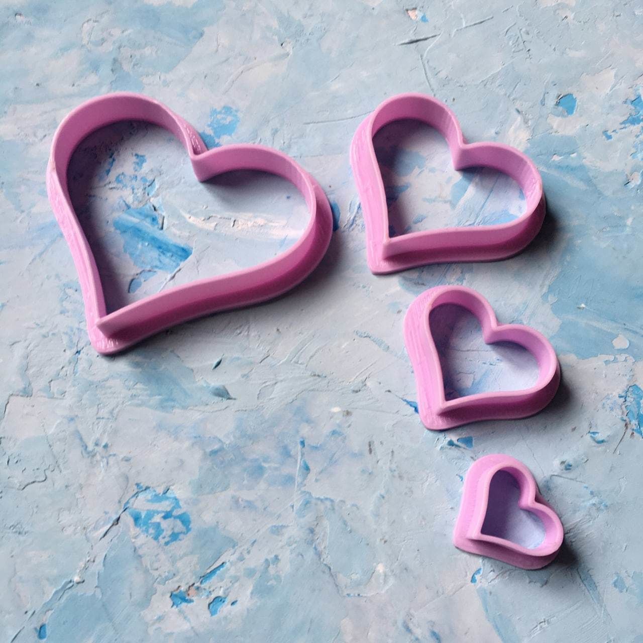 Heart Cookie Cutter 3D print model_4