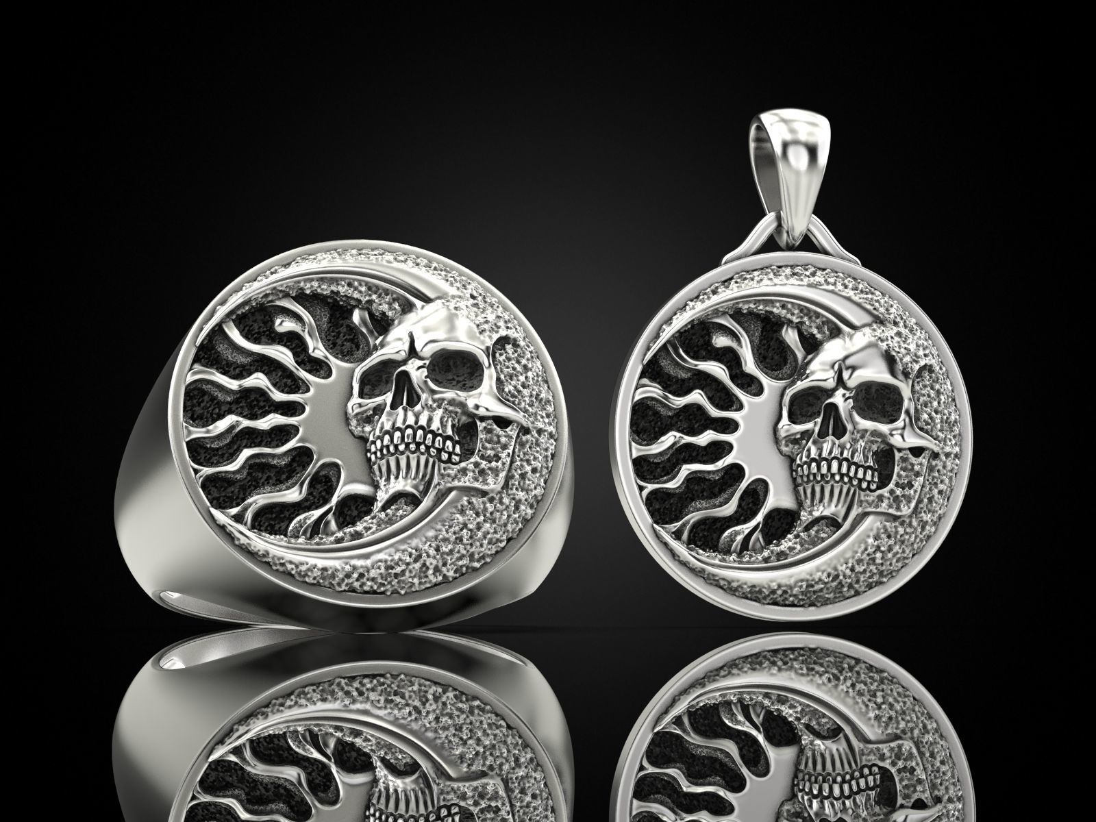 Collection Skull moon sun _1