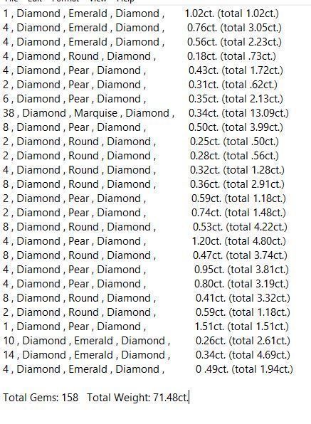 Necklace diamond 3D print model_10