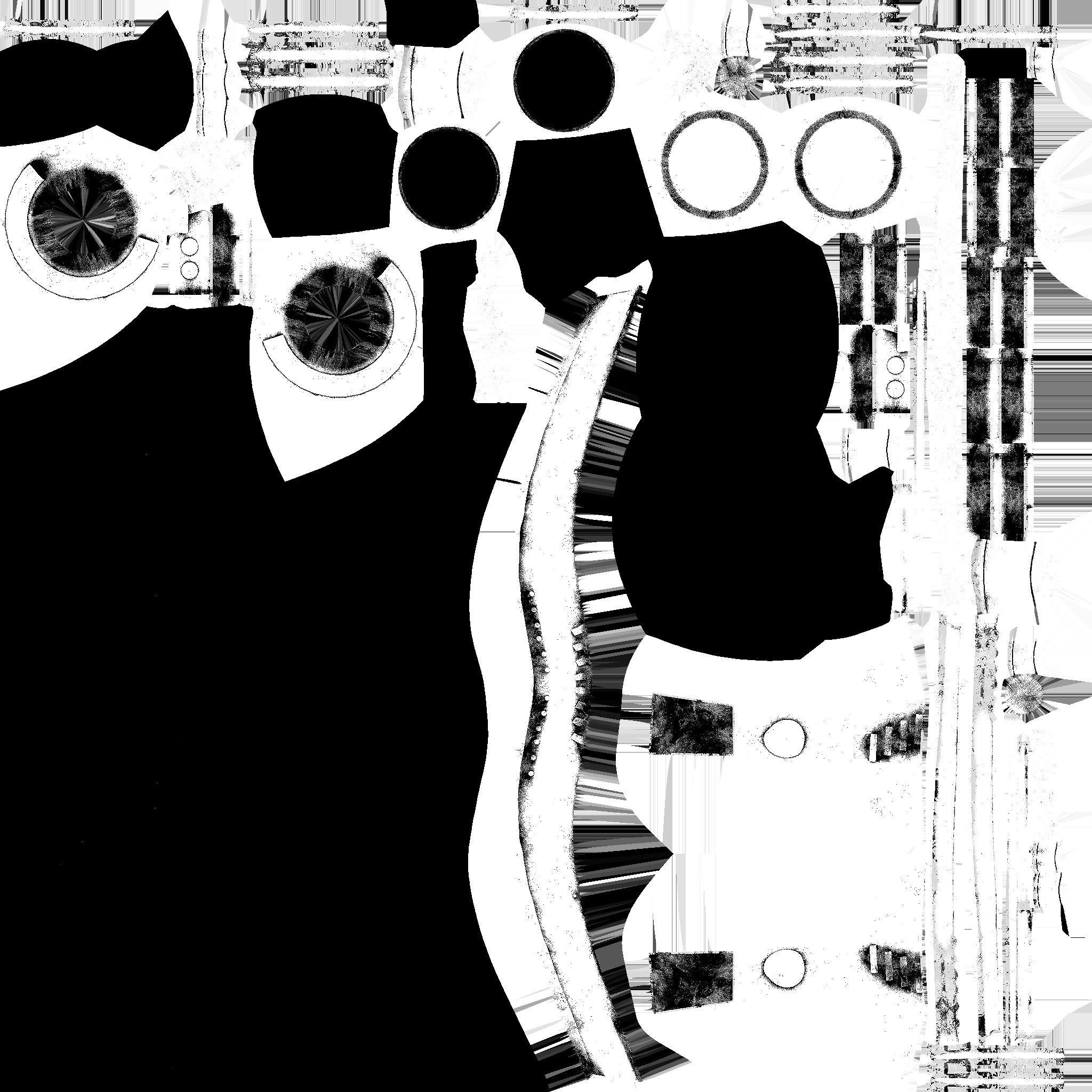 Steampunk Mask A06 Bronze - SciFi Character Design Low-poly 3D model_21