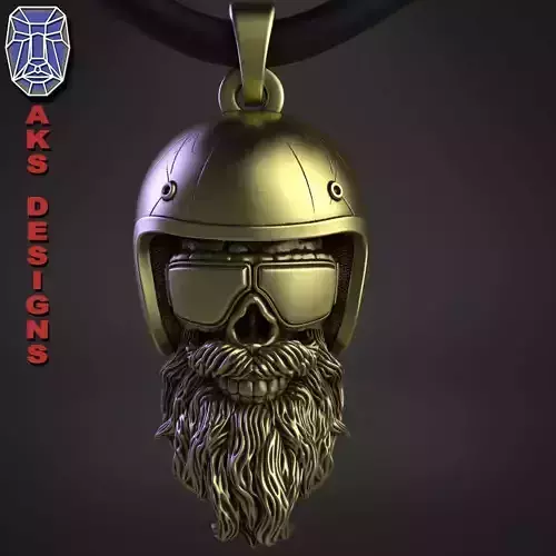 skull Pendant jewelry Biker version 6 