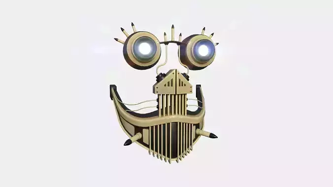 Steampunk Mask A08 Beige - SciFi Character Design Low-poly 3D model Steampunk Mask A08 Beige - SciFi Character Design Low-poly 3D model
