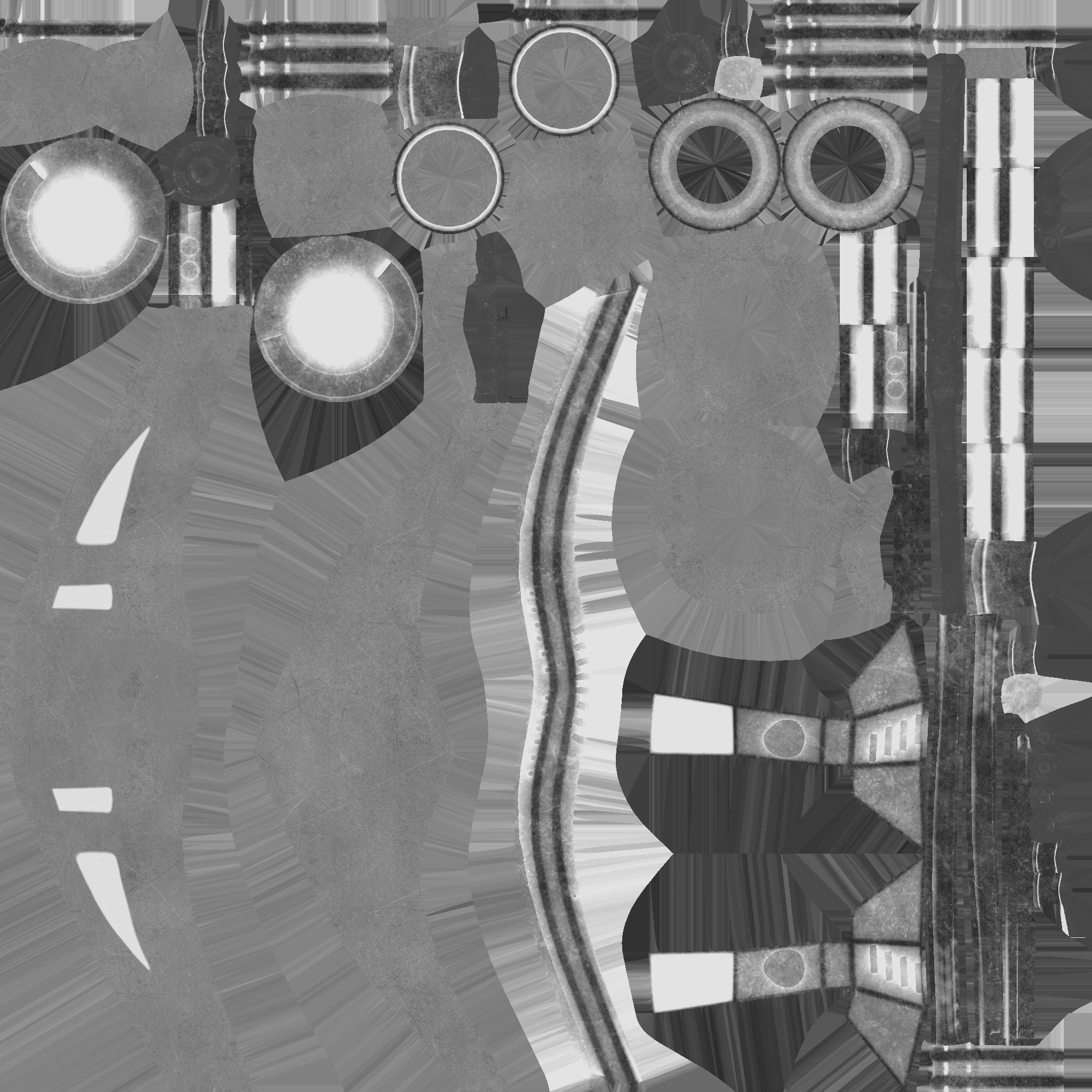 Steampunk Mask A08 Beige - SciFi Character Design Low-poly 3D model_23