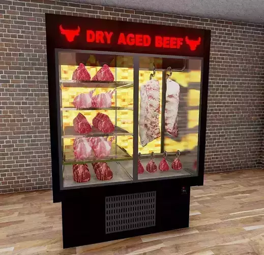 Dry Aged Beef Cabinet Low-poly 3D model