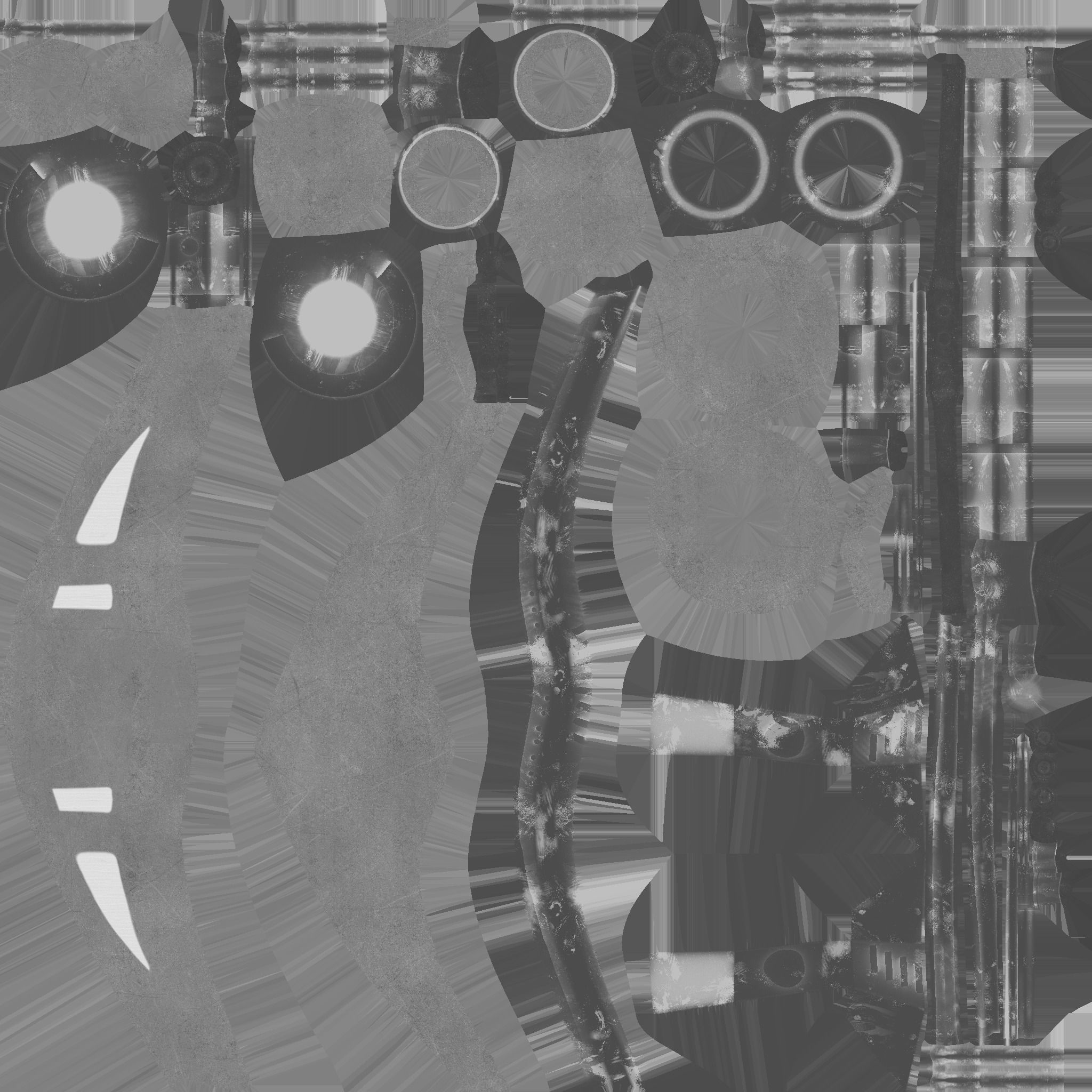 Steampunk Mask A09 Yellow - SciFi Character Design Low-poly 3D model_23