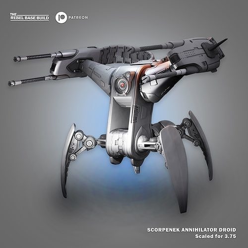 The Book Of Boba Scorpenek Annihilator Droid 3D print model