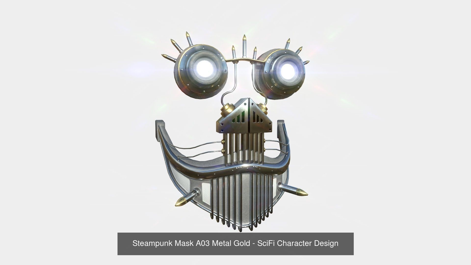 10 Steampunk Masks A Collection - SciFi Character Design _3