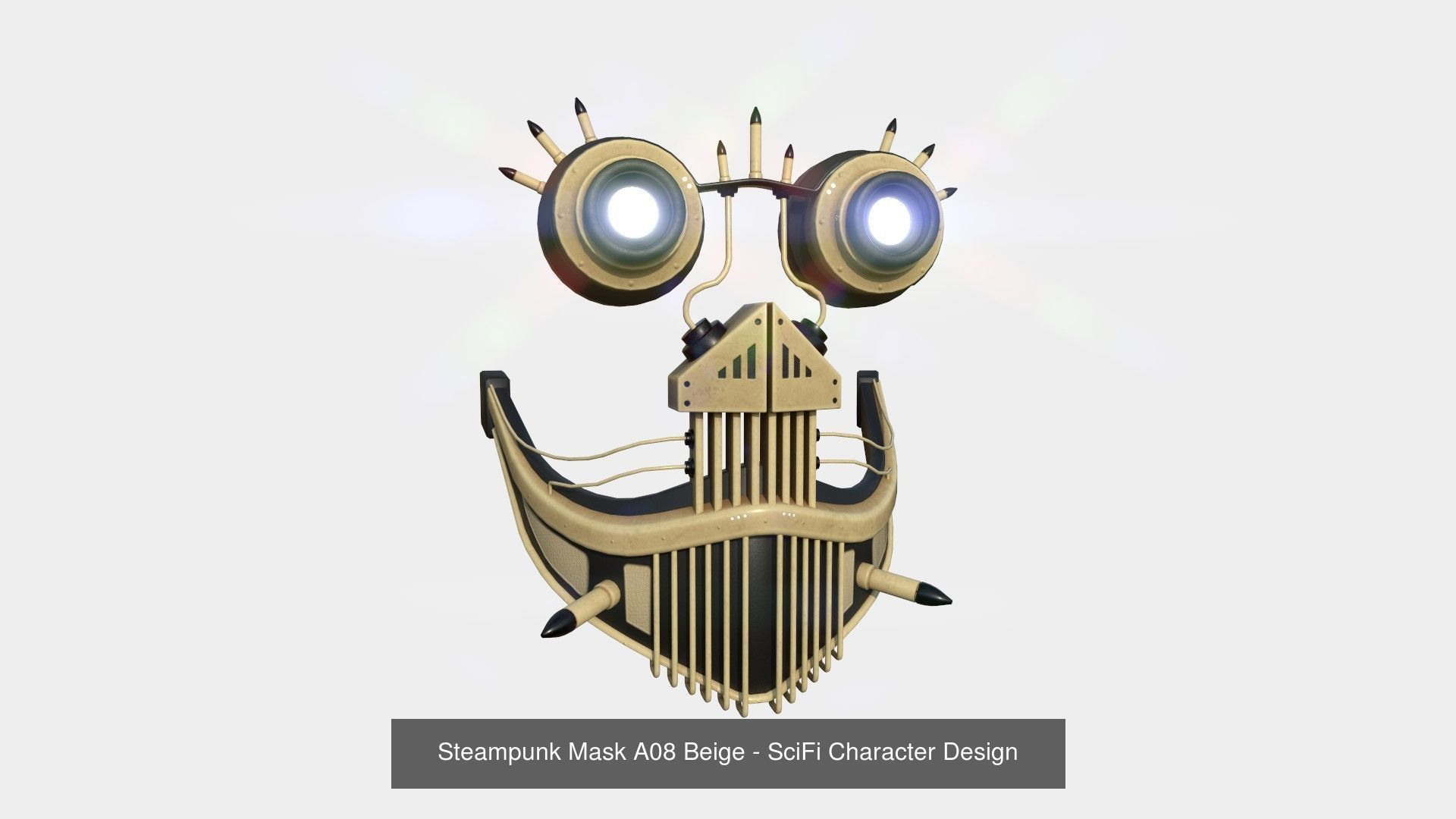 10 Steampunk Masks A Collection - SciFi Character Design _8