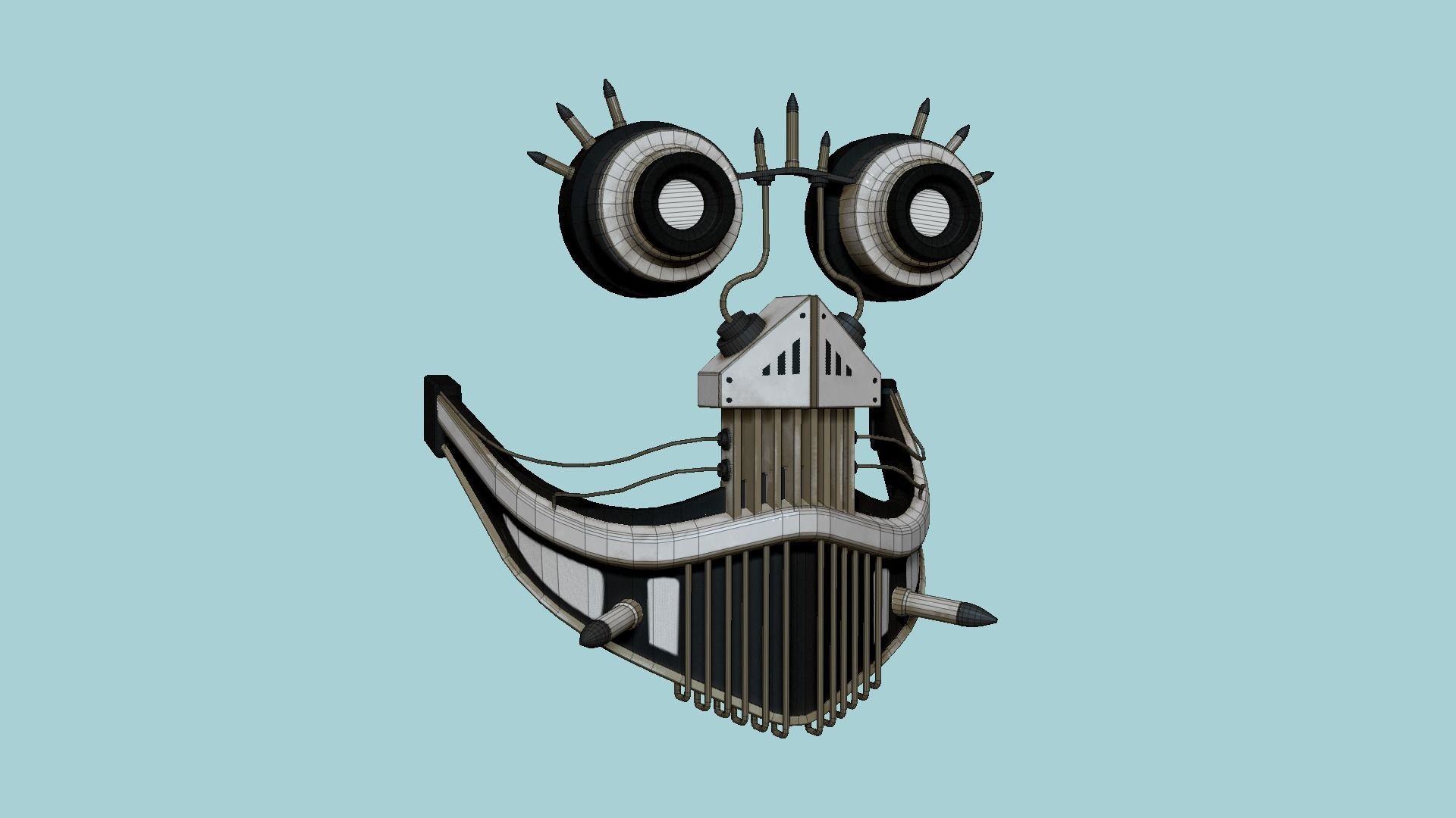 10 Steampunk Masks A Collection - SciFi Character Design _77