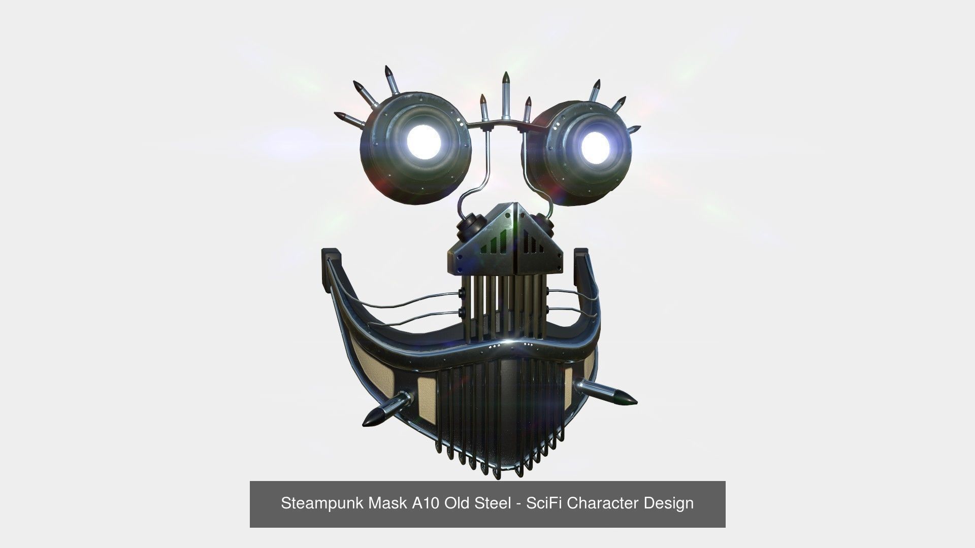 10 Steampunk Masks A Collection - SciFi Character Design _10