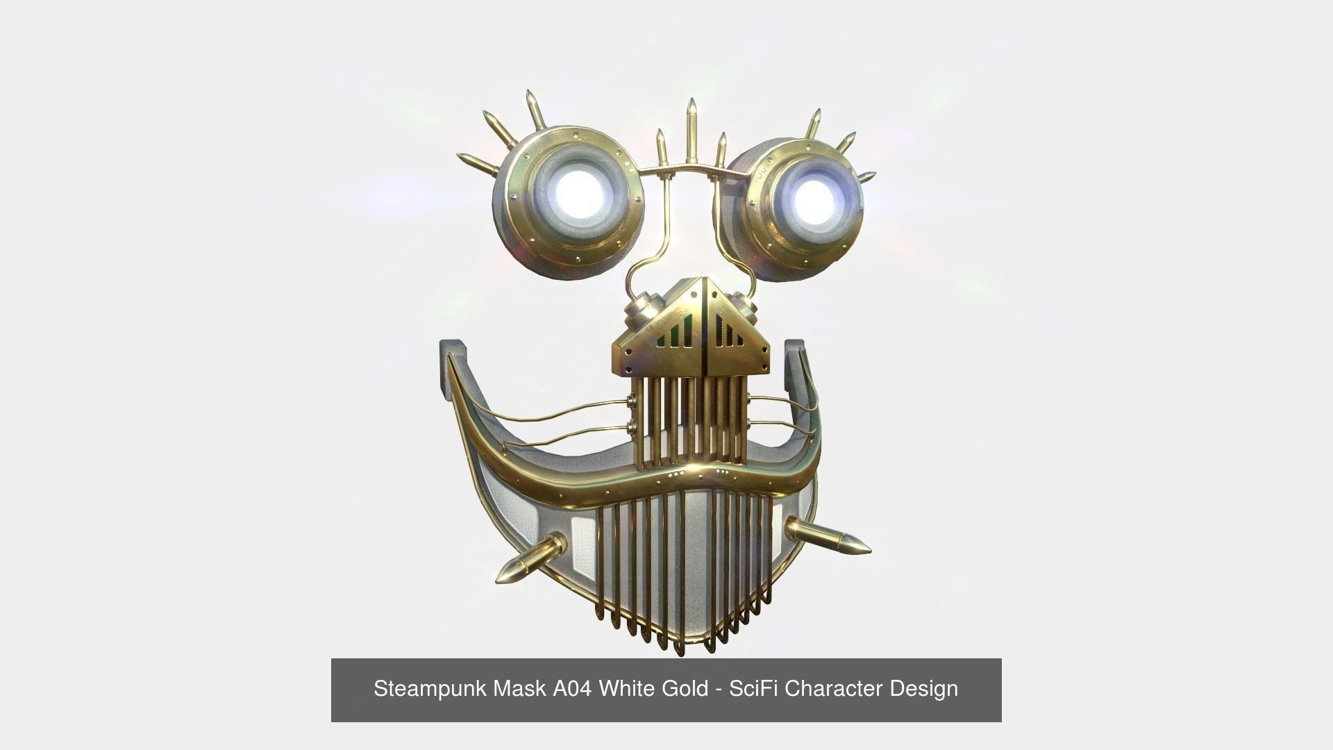 10 Steampunk Masks A Collection - SciFi Character Design _4