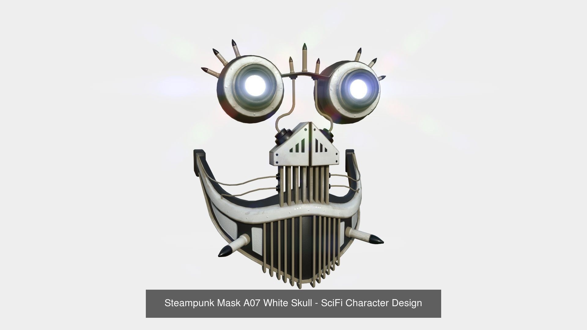 10 Steampunk Masks A Collection - SciFi Character Design _7