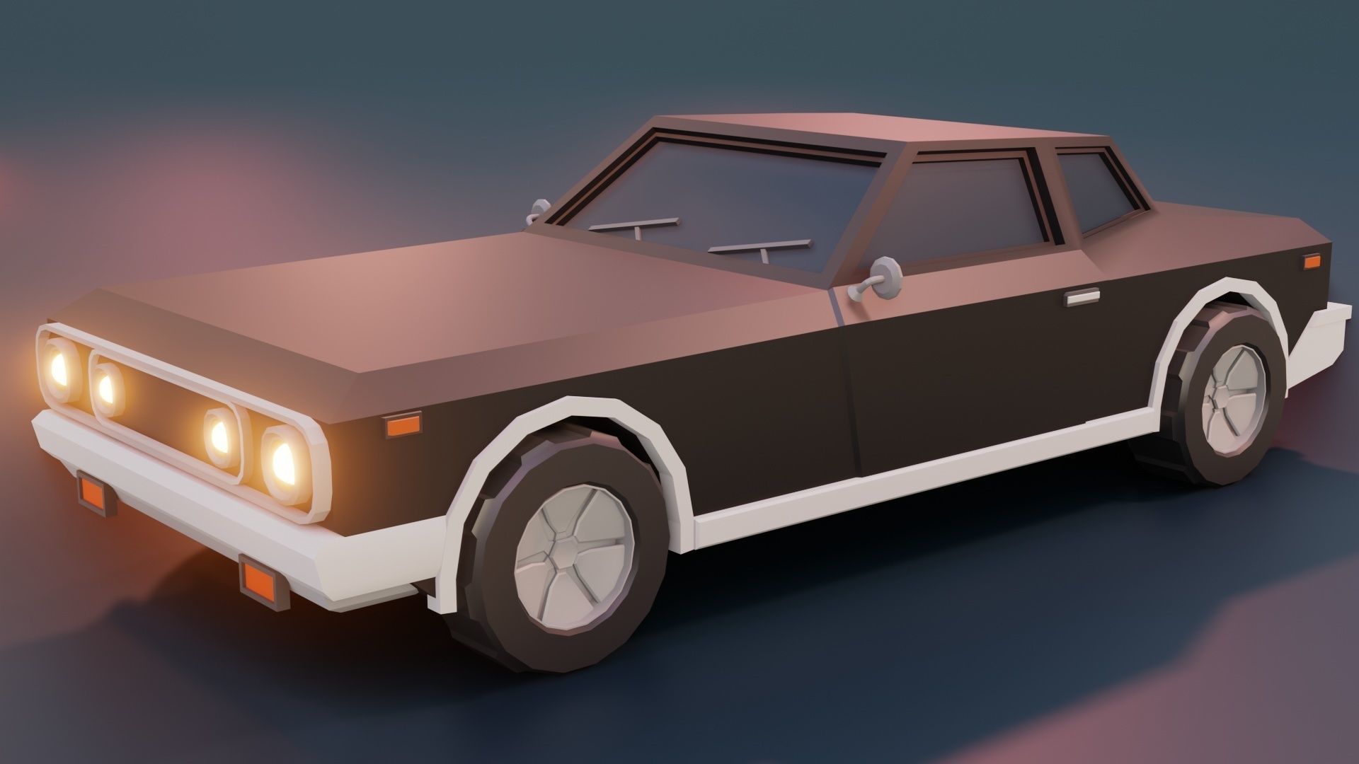 low poly cars vol 04 lowpoly Low-poly 3D model_13
