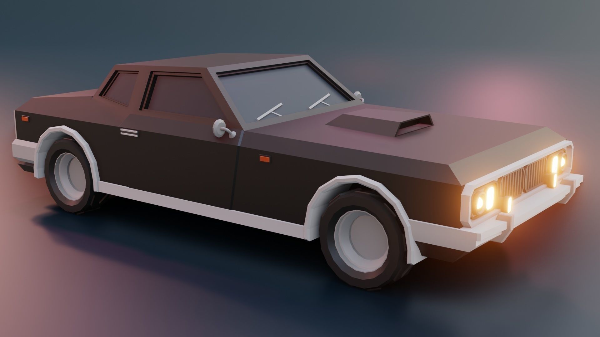 low poly cars vol 04 lowpoly Low-poly 3D model_7