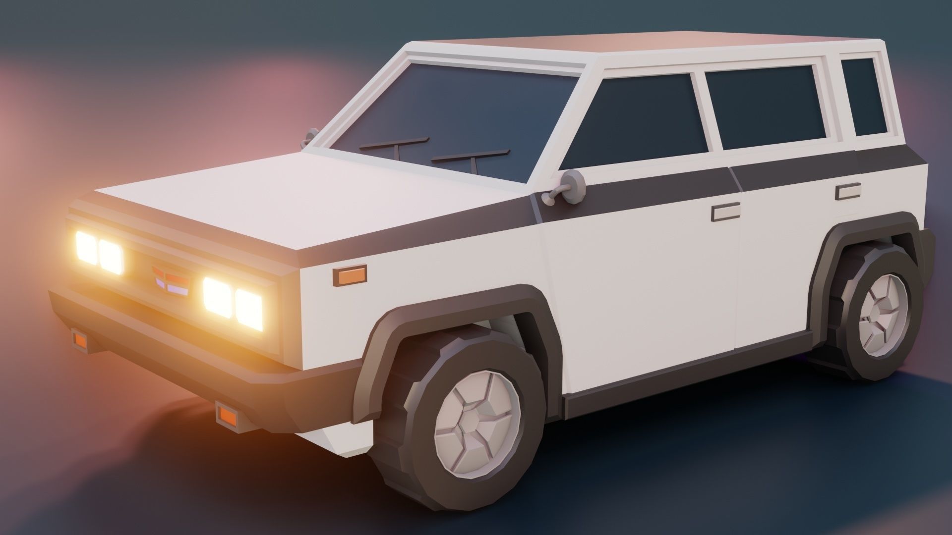 low poly cars vol 04 lowpoly Low-poly 3D model_8
