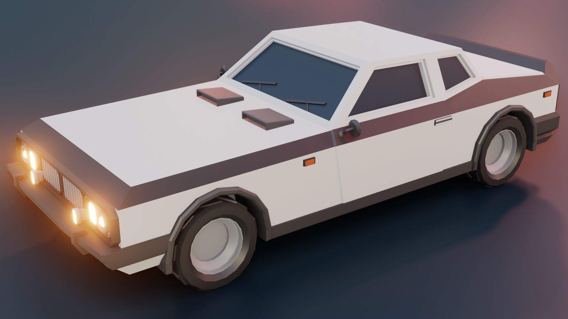 low poly cars vol 04 lowpoly Low-poly 3D model_6