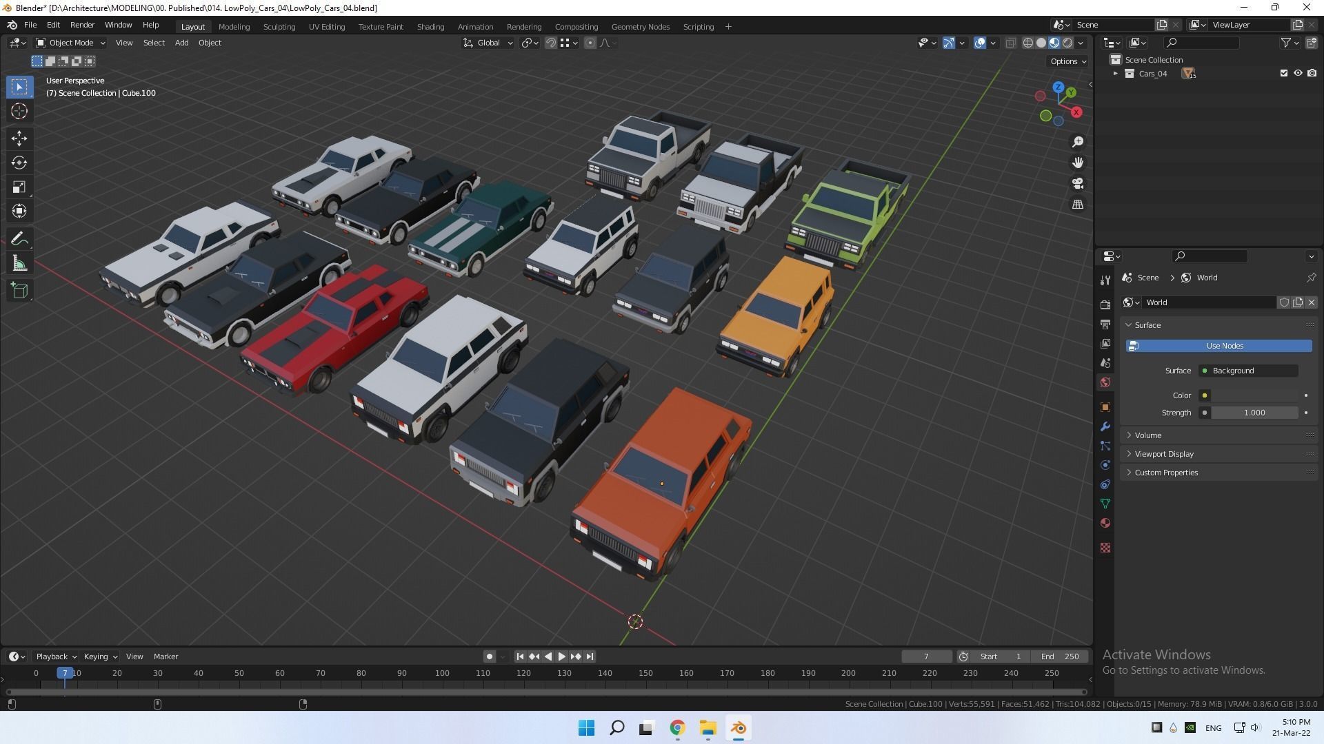 low poly cars vol 04 lowpoly Low-poly 3D model_32