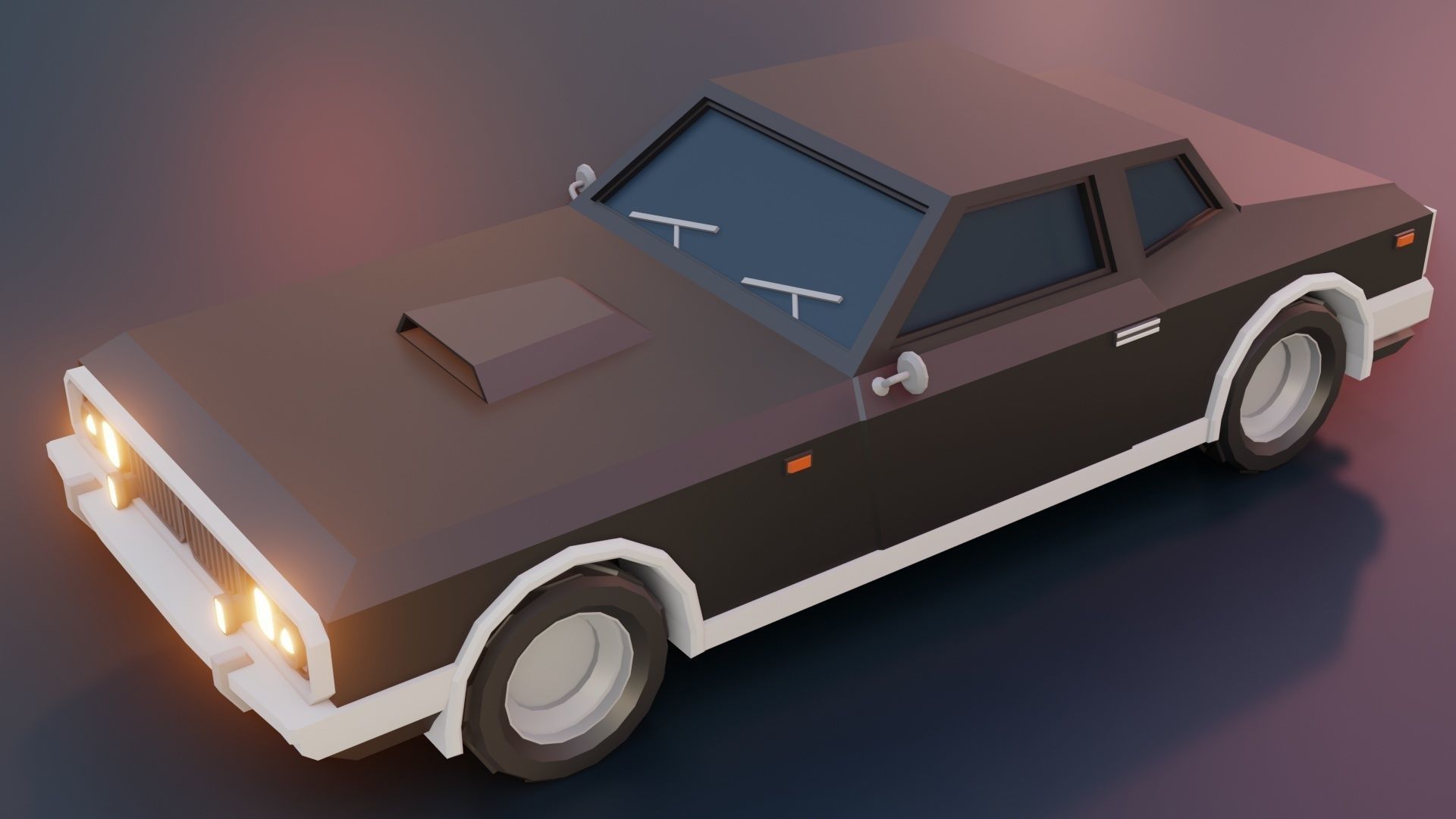 low poly cars vol 04 lowpoly Low-poly 3D model_9