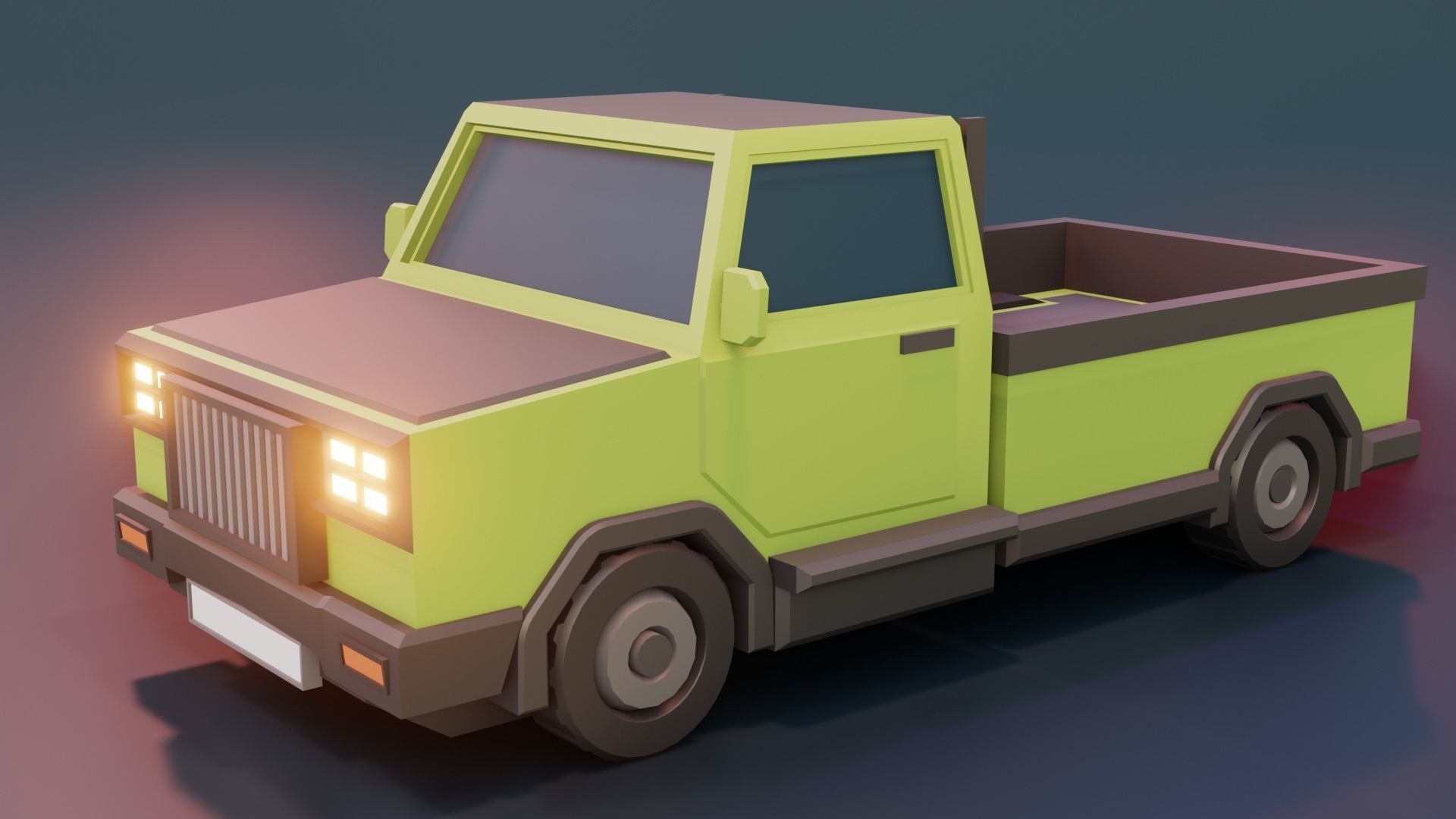 low poly cars vol 04 lowpoly Low-poly 3D model_26