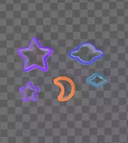 Space polymer clay cutters
