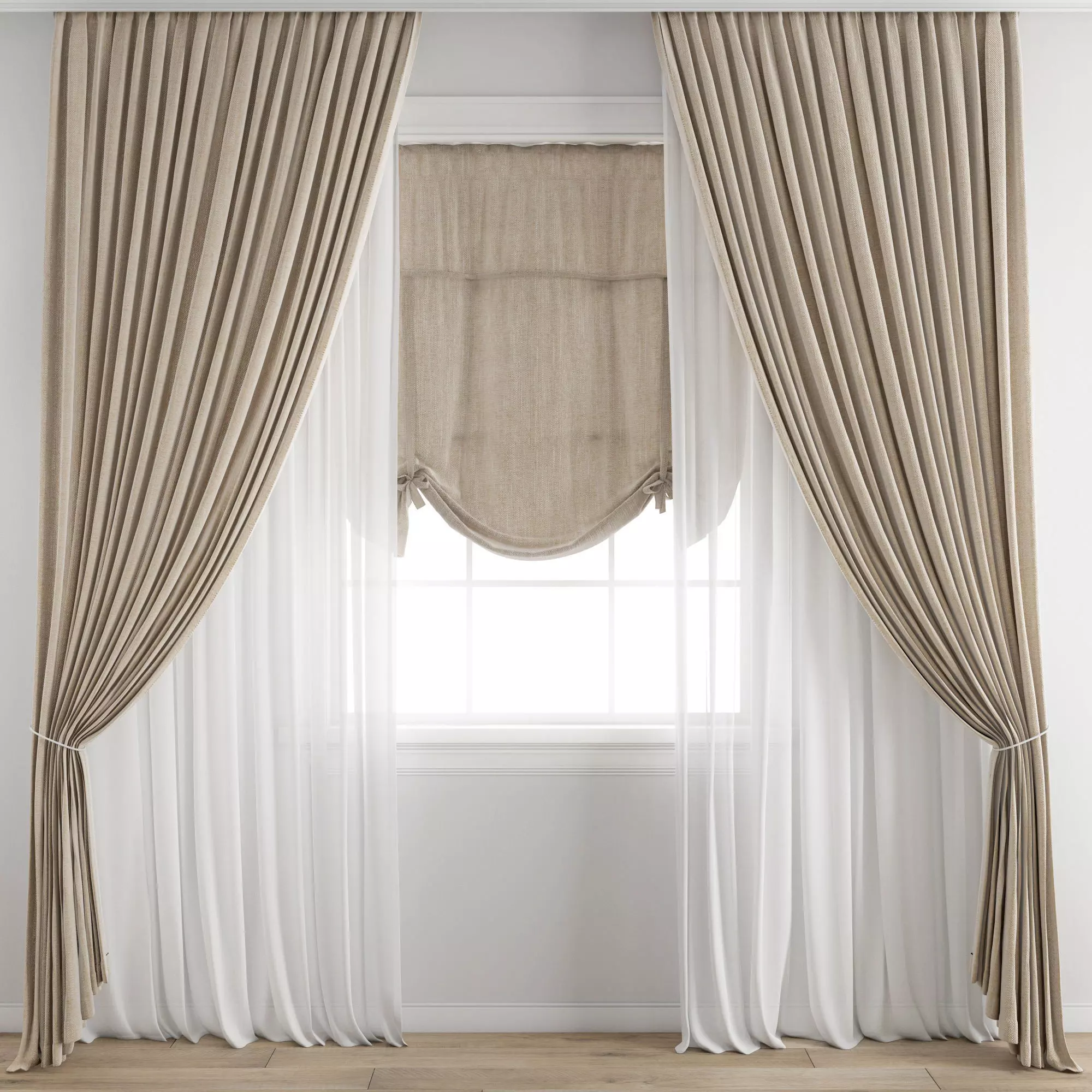 Curtain 323 3D model_0