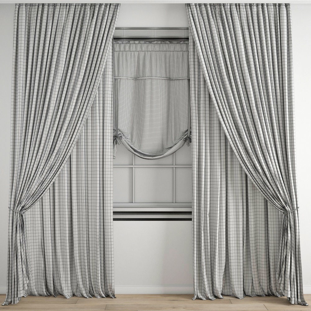 Curtain 323 3D model_4