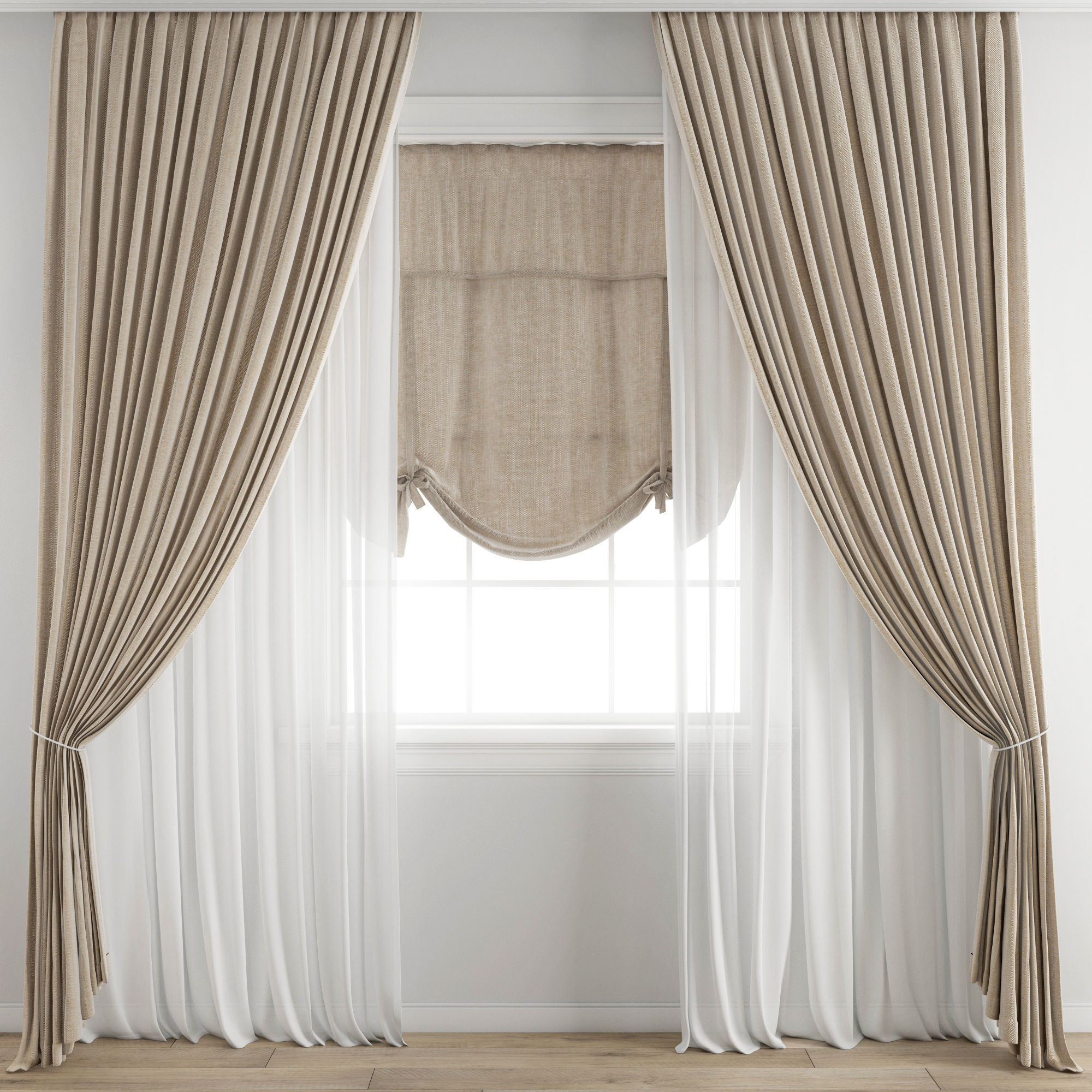 Curtain 323 3D model_3