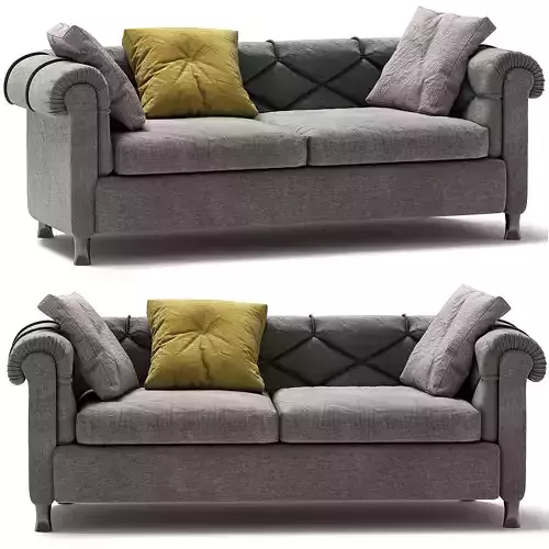 Tufted-Sofa-Arcadia two sofas with pillows