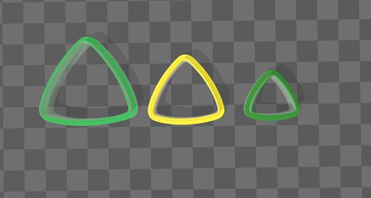 Triangle shaped cutter  Free 3D print model_3