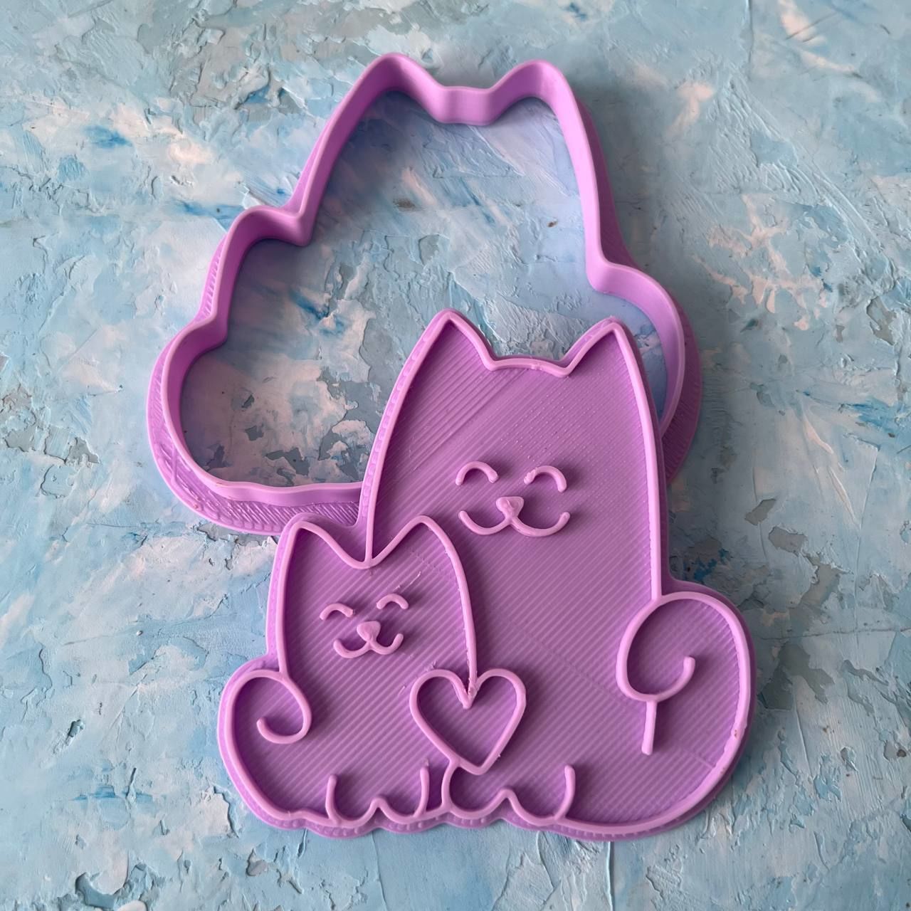 Cats Cookie Cutter 3D print model_3