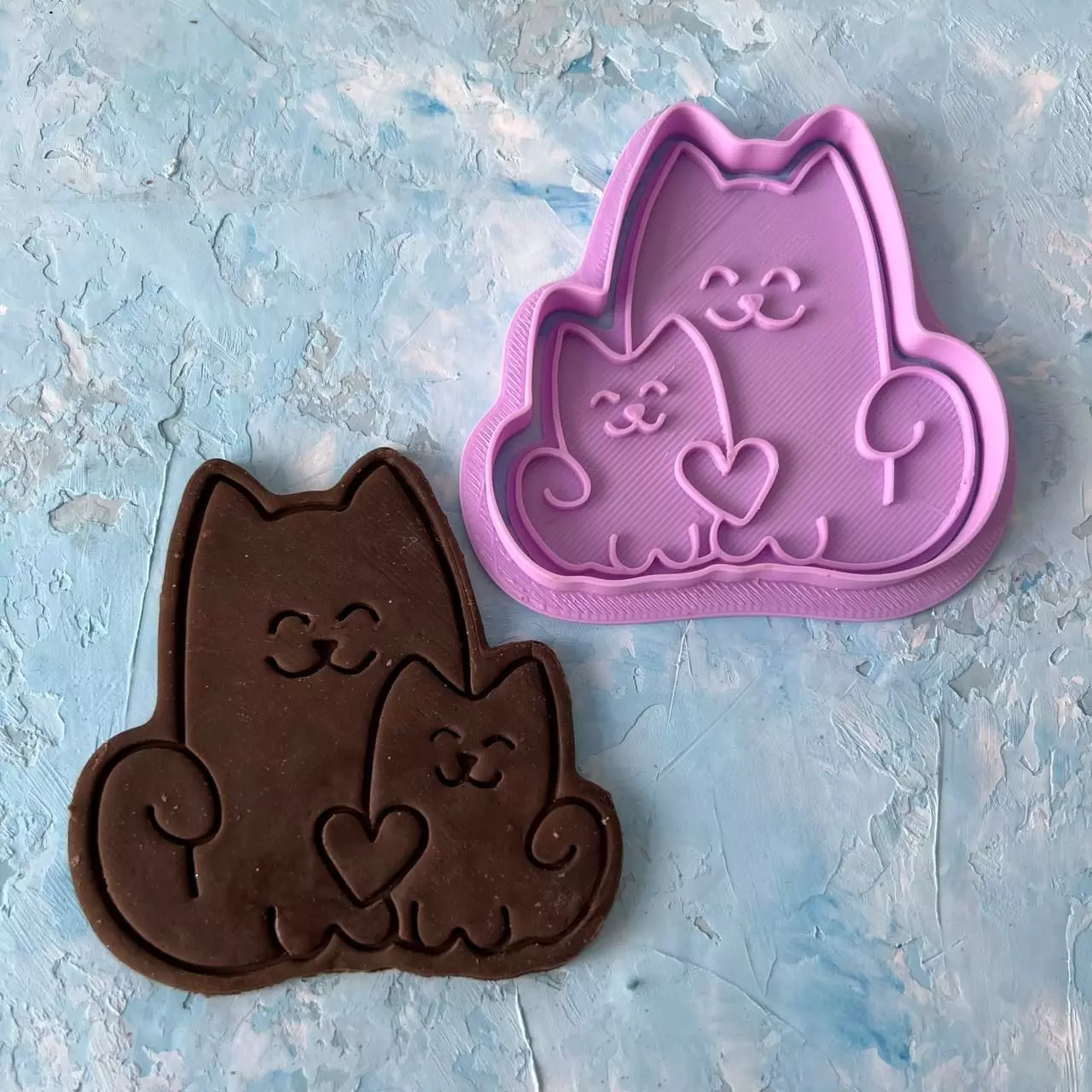  Cats Cookie Cutter 3D print model_0