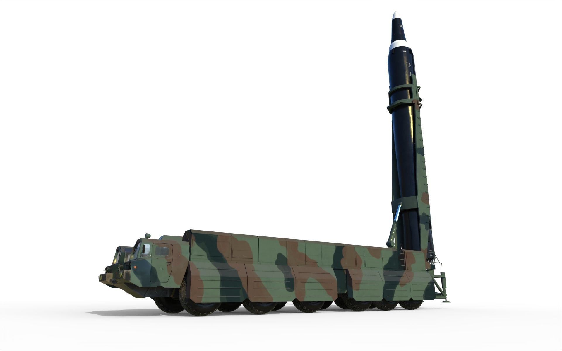 Hwasong 12 missile launcher 3D model_9