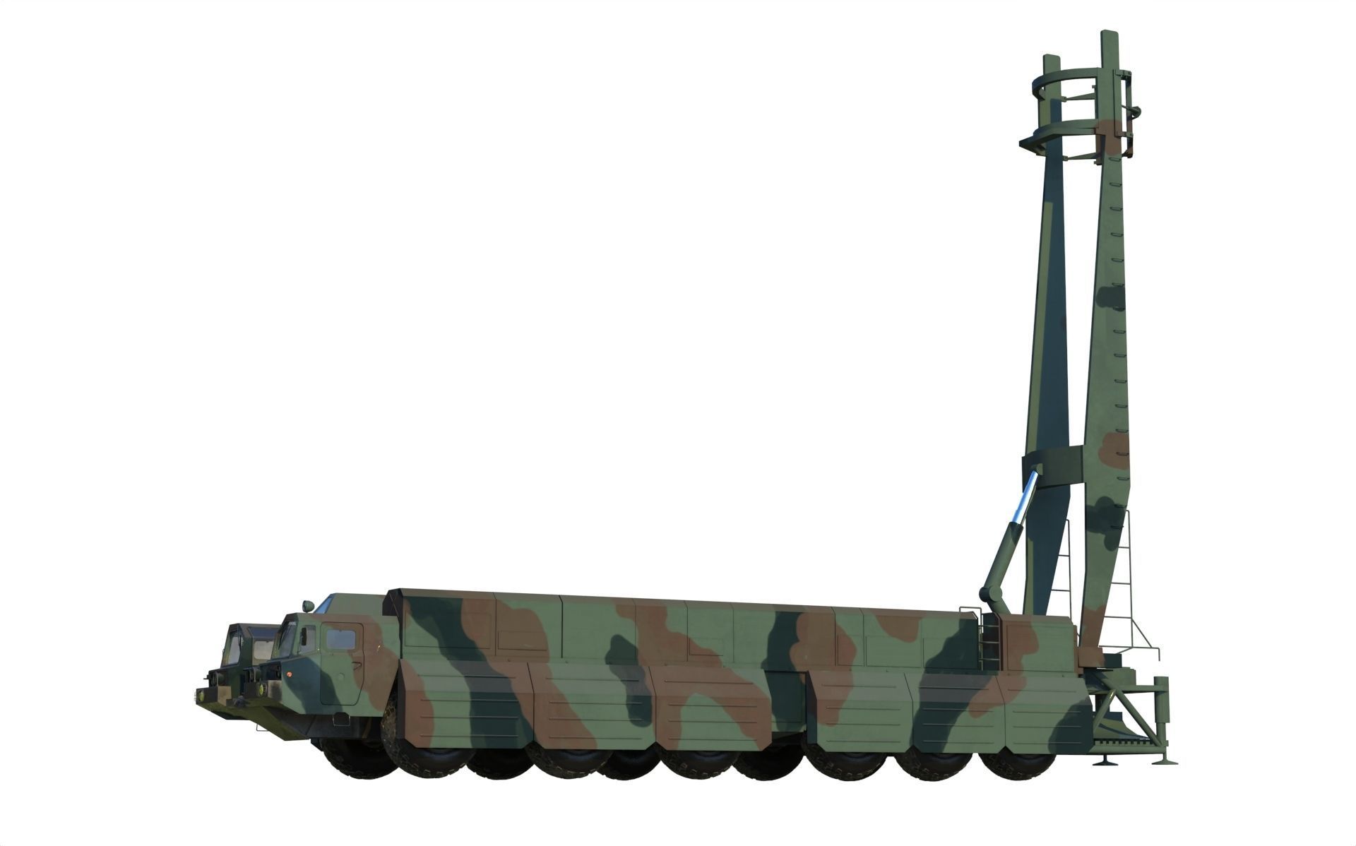 Hwasong 12 missile launcher 3D model_8