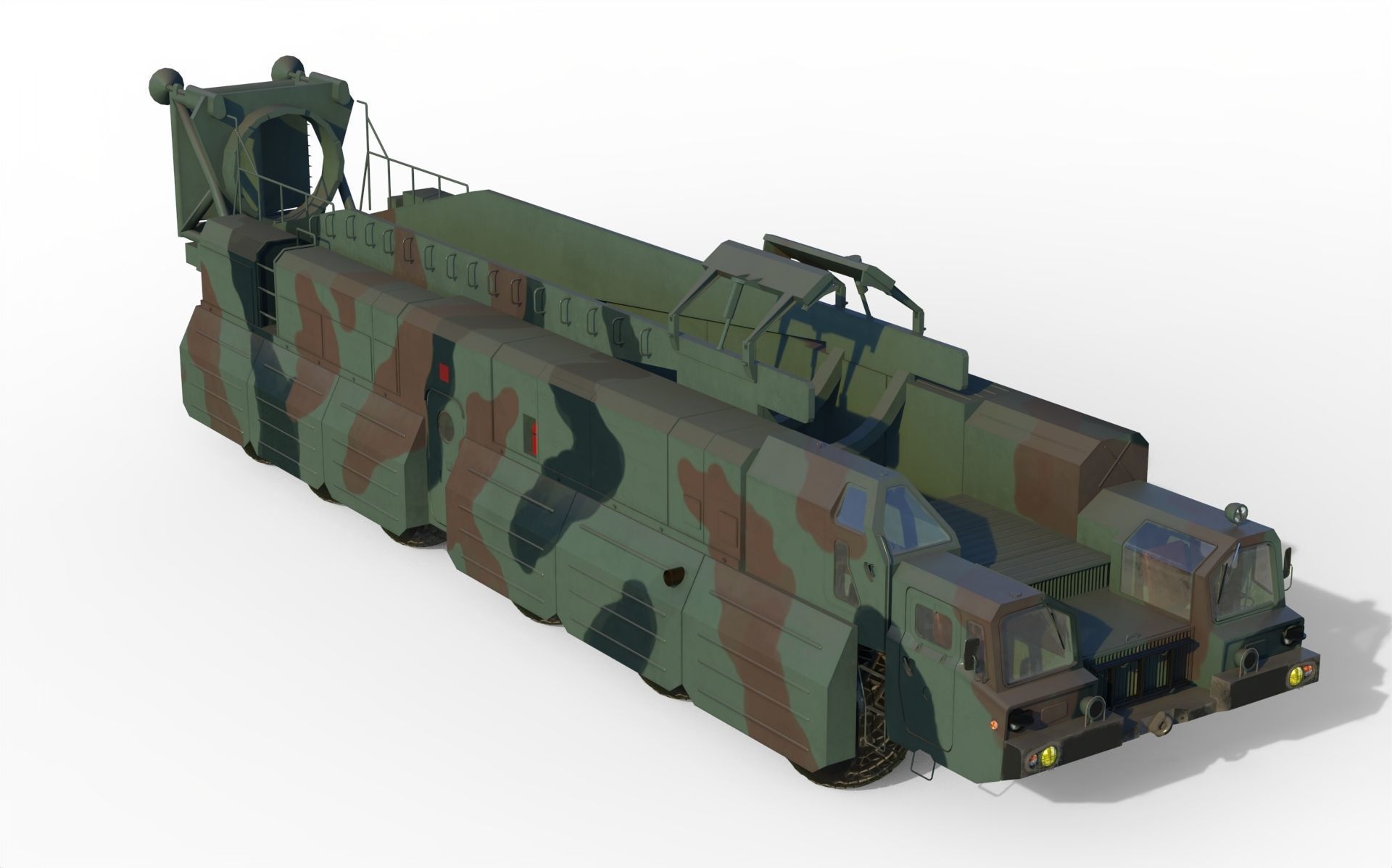 Hwasong 12 missile launcher 3D model_7