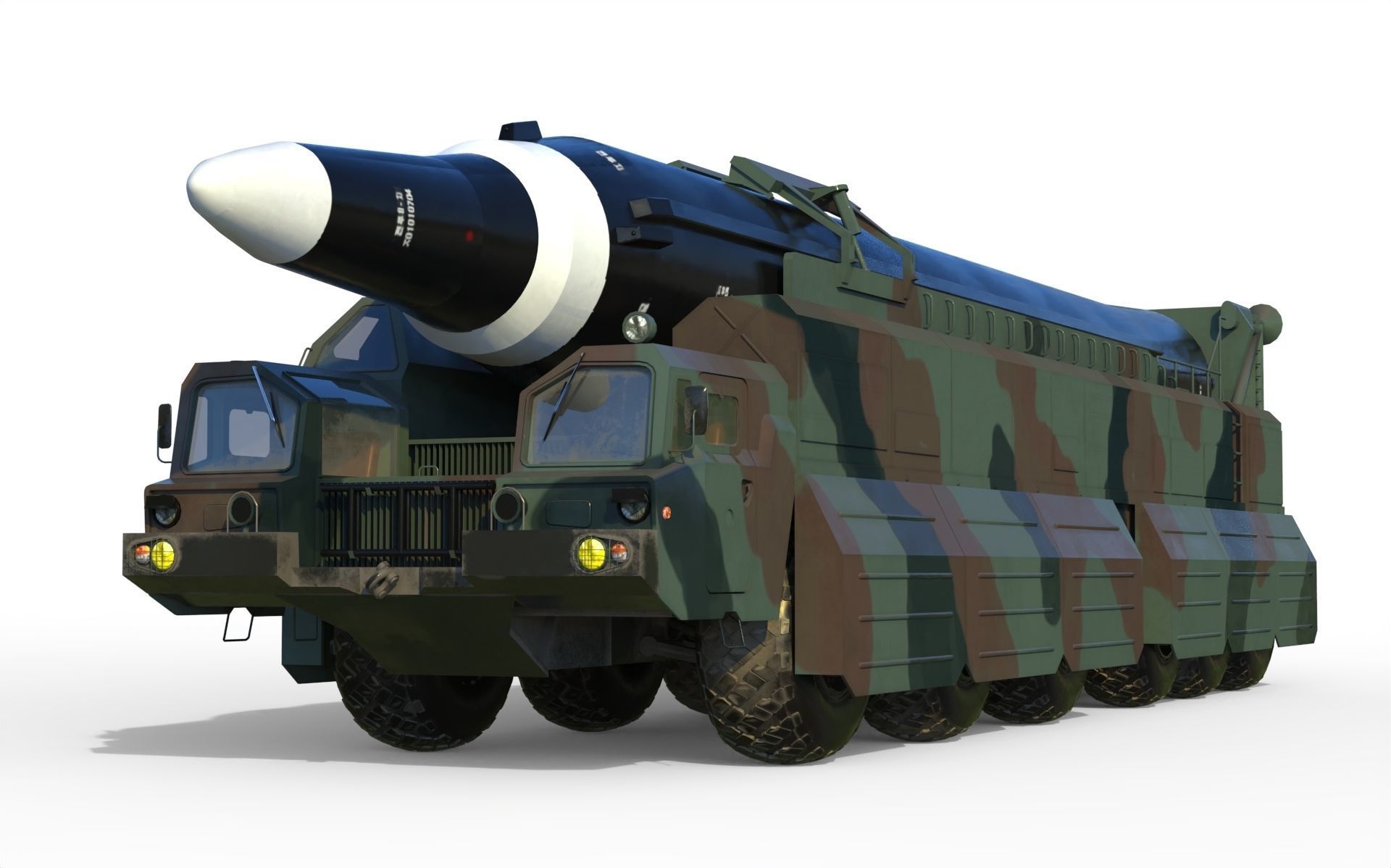 Hwasong 12 missile launcher 3D model_6