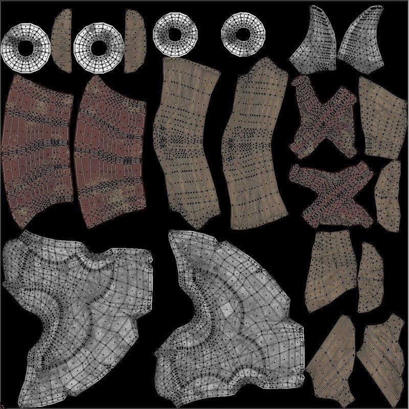 Viking Axe Low-poly 3D model_6