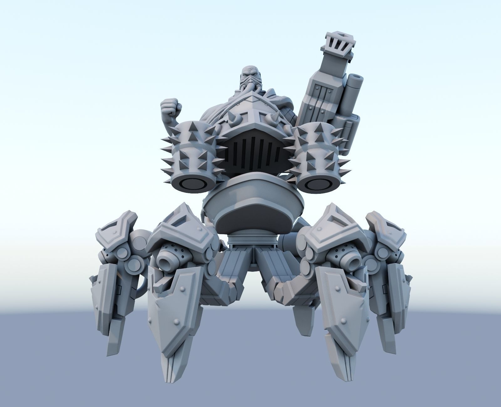urgot League of Legends 3D print model 3D print model_6