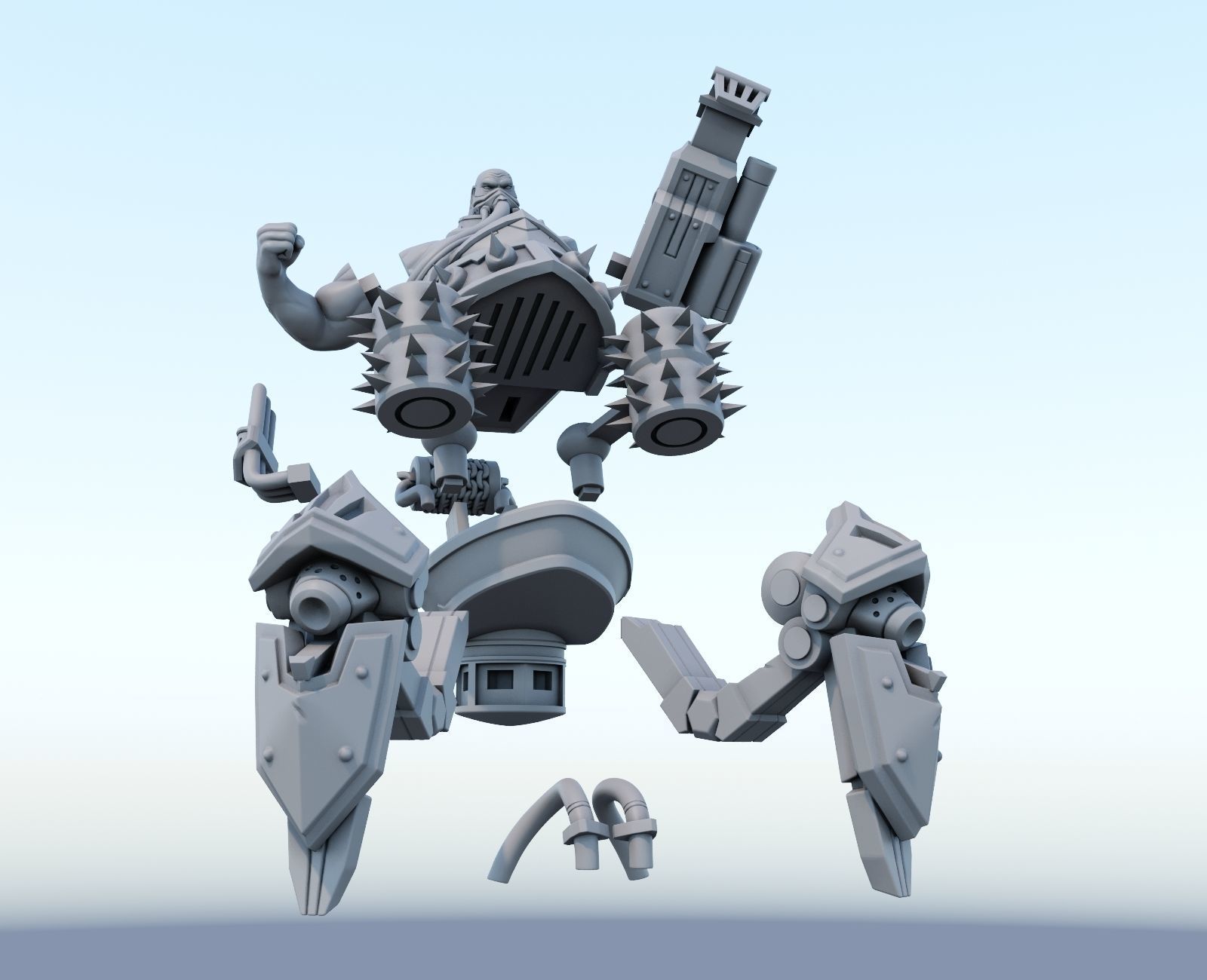 urgot League of Legends 3D print model 3D print model_5