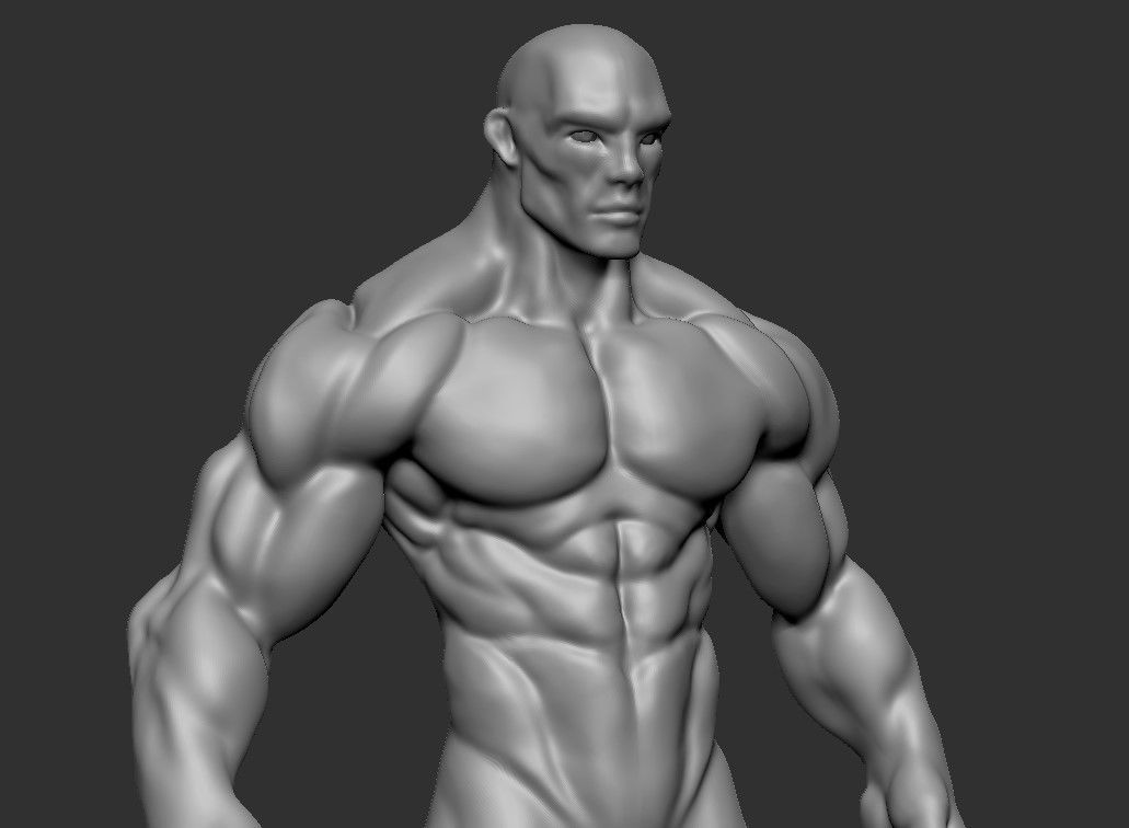 Male Base Mesh 3D model_1