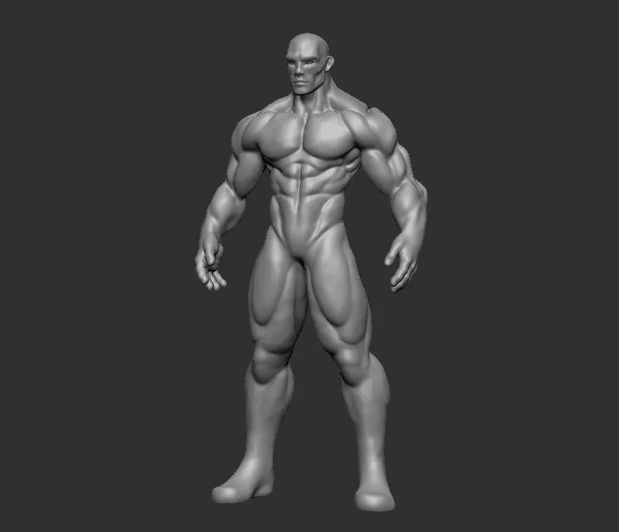 Male Base Mesh 3D model_0