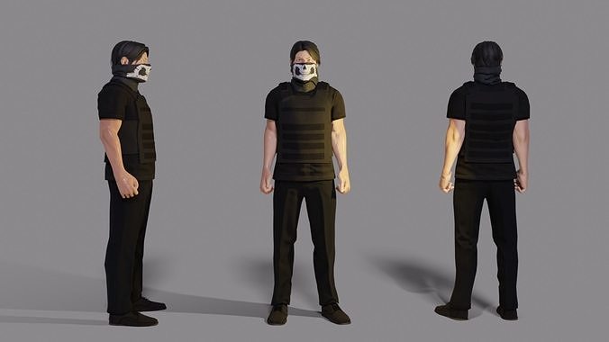man soldier 3D model