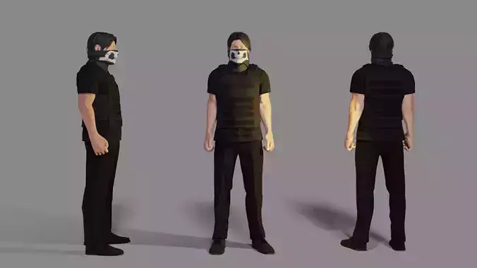 man soldier 3D model