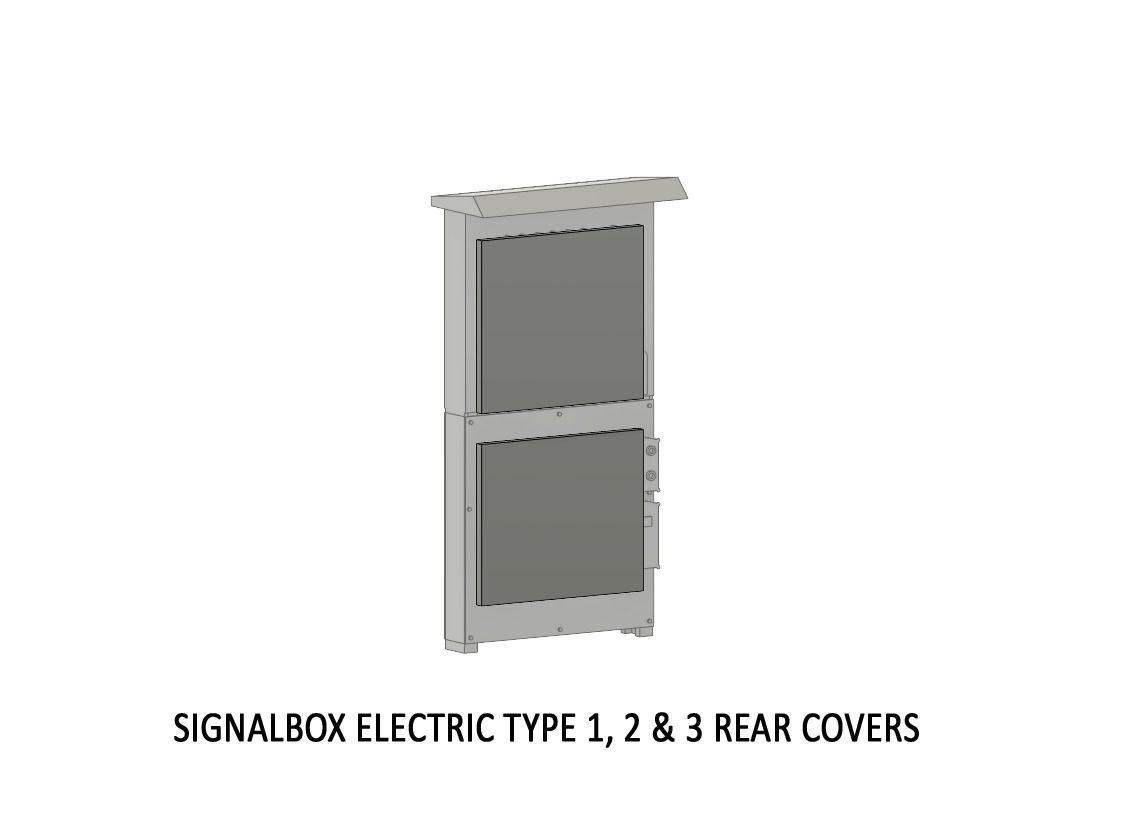 SIG-0002 Signal box set for electric control H0-scale 16 items 3D print model_5