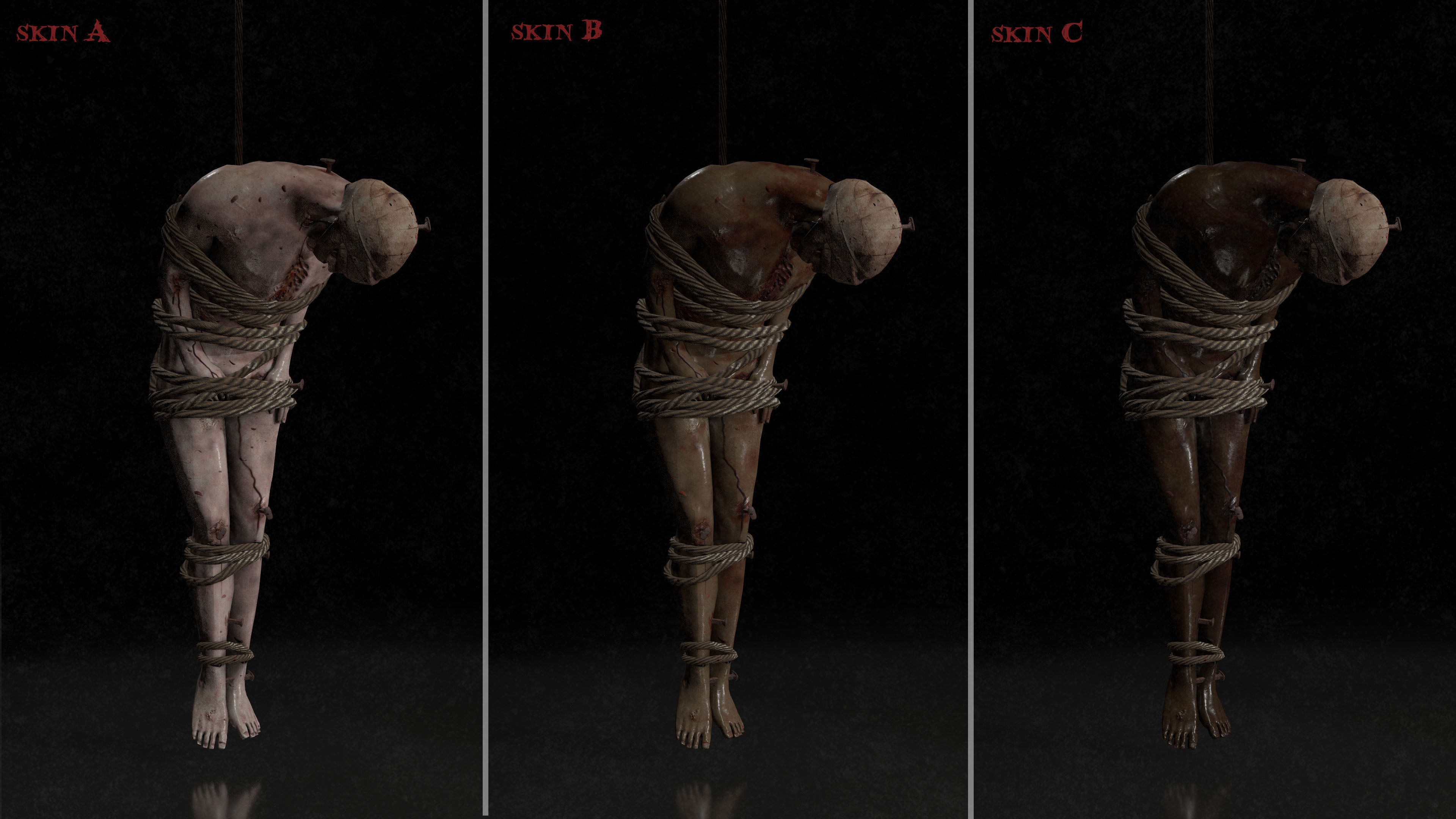 Horror Assets - Male Corpses Pack Low-poly 3D model_18